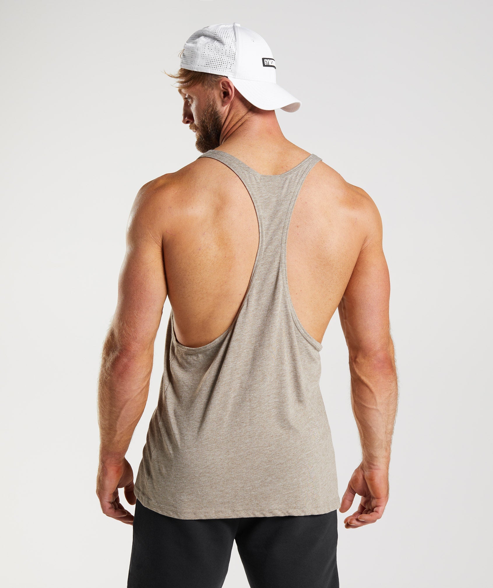 Chalecos Gymshark Legacy Stringer Hombre Gris | 2076849-GM