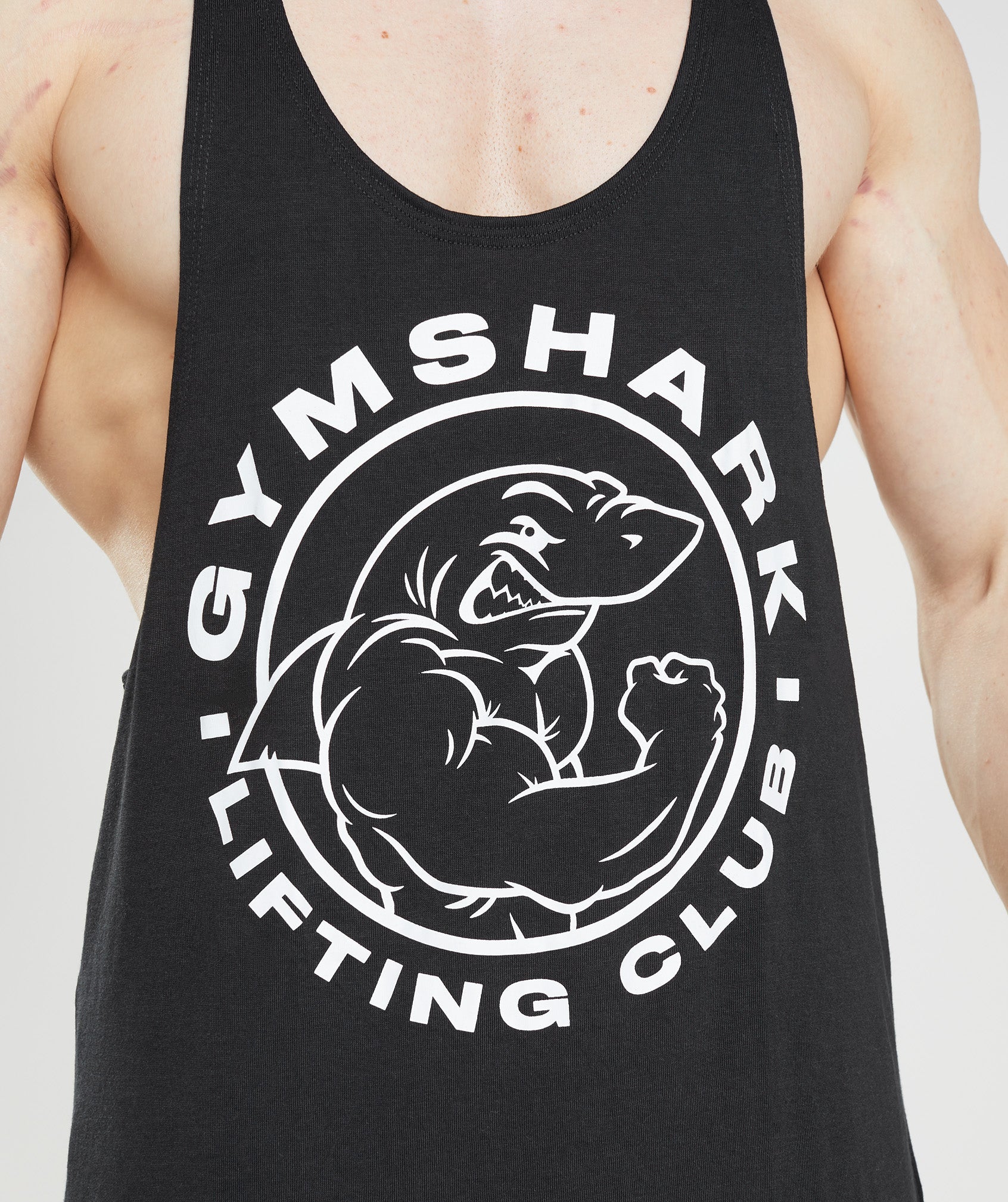 Chalecos Gymshark Legacy Stringer Hombre Negras | 2360497-EK