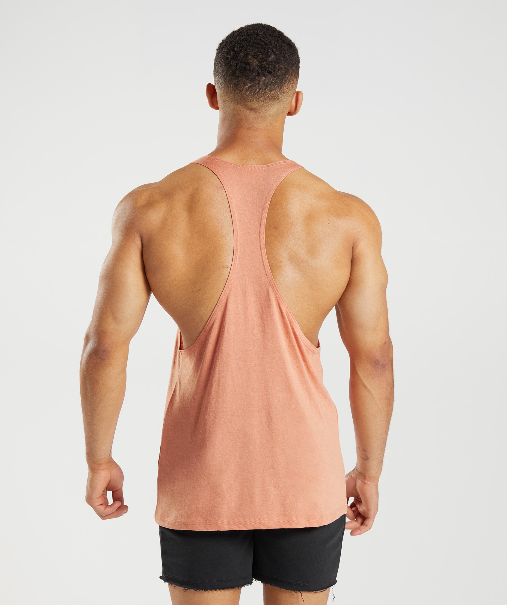 Chalecos Gymshark Legacy Stringer Hombre Rosas | 2615384-GJ