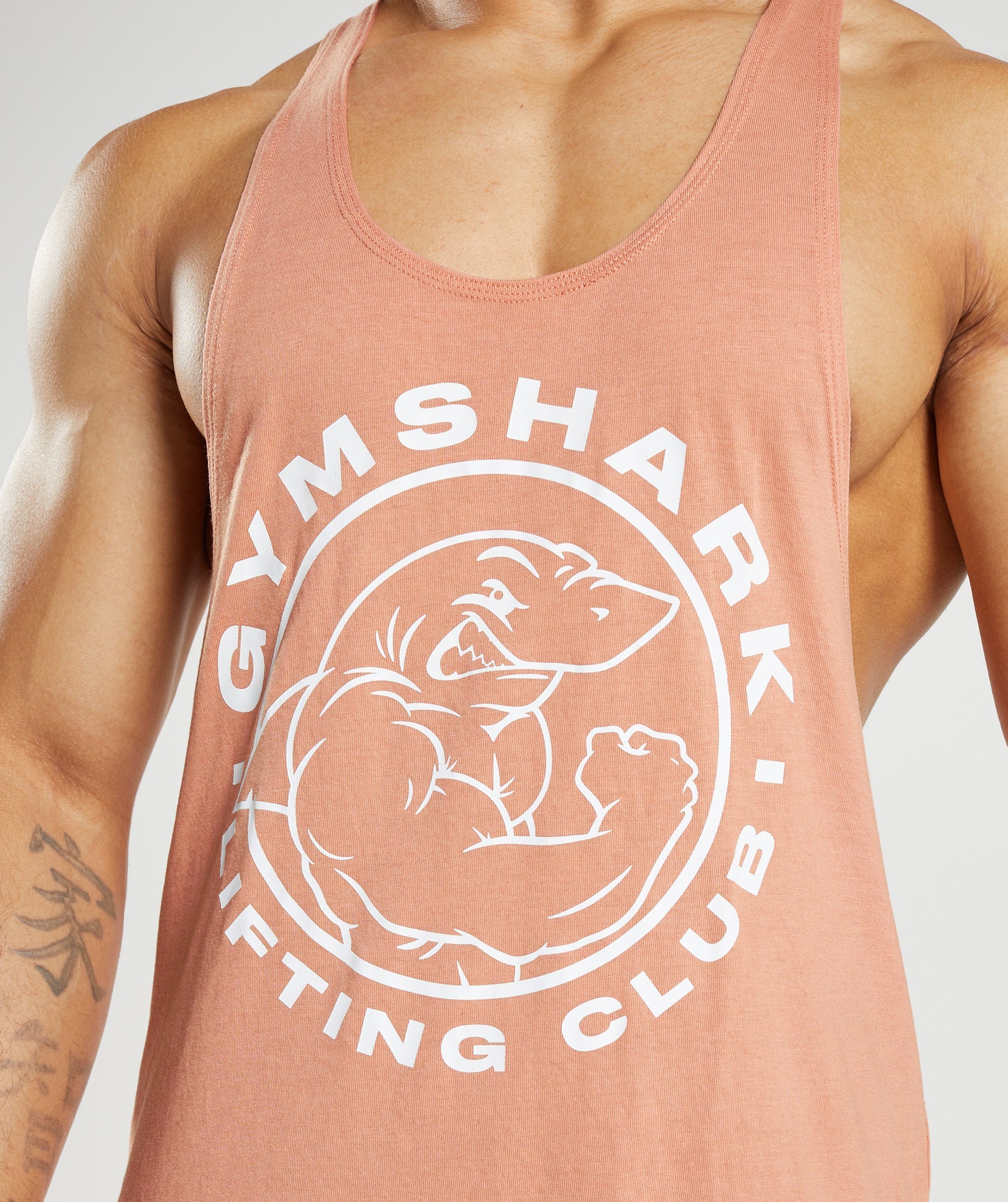 Chalecos Gymshark Legacy Stringer Hombre Rosas | 2615384-GJ