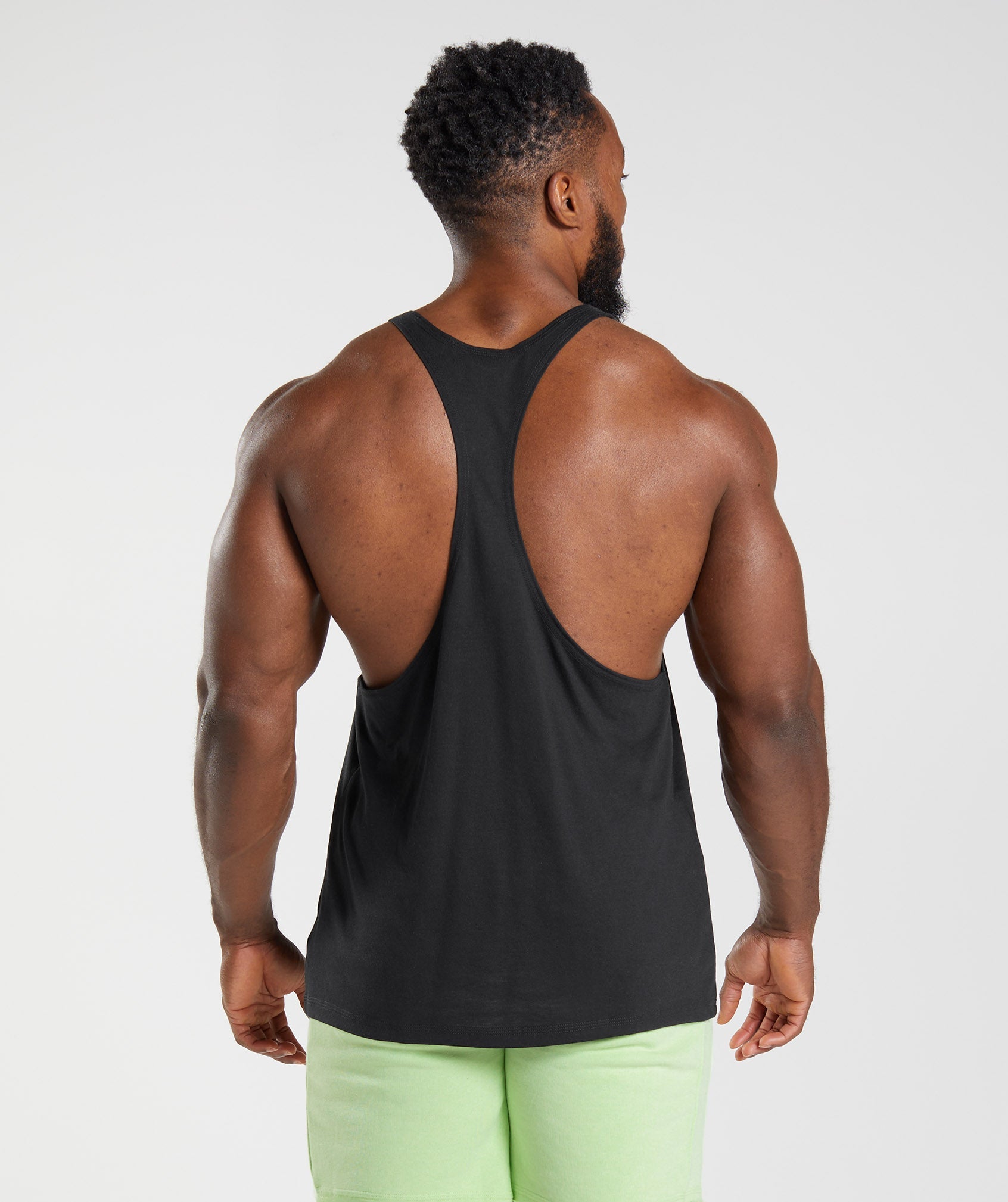 Chalecos Gymshark Legacy Stringer Hombre Negras | 9605813-YC