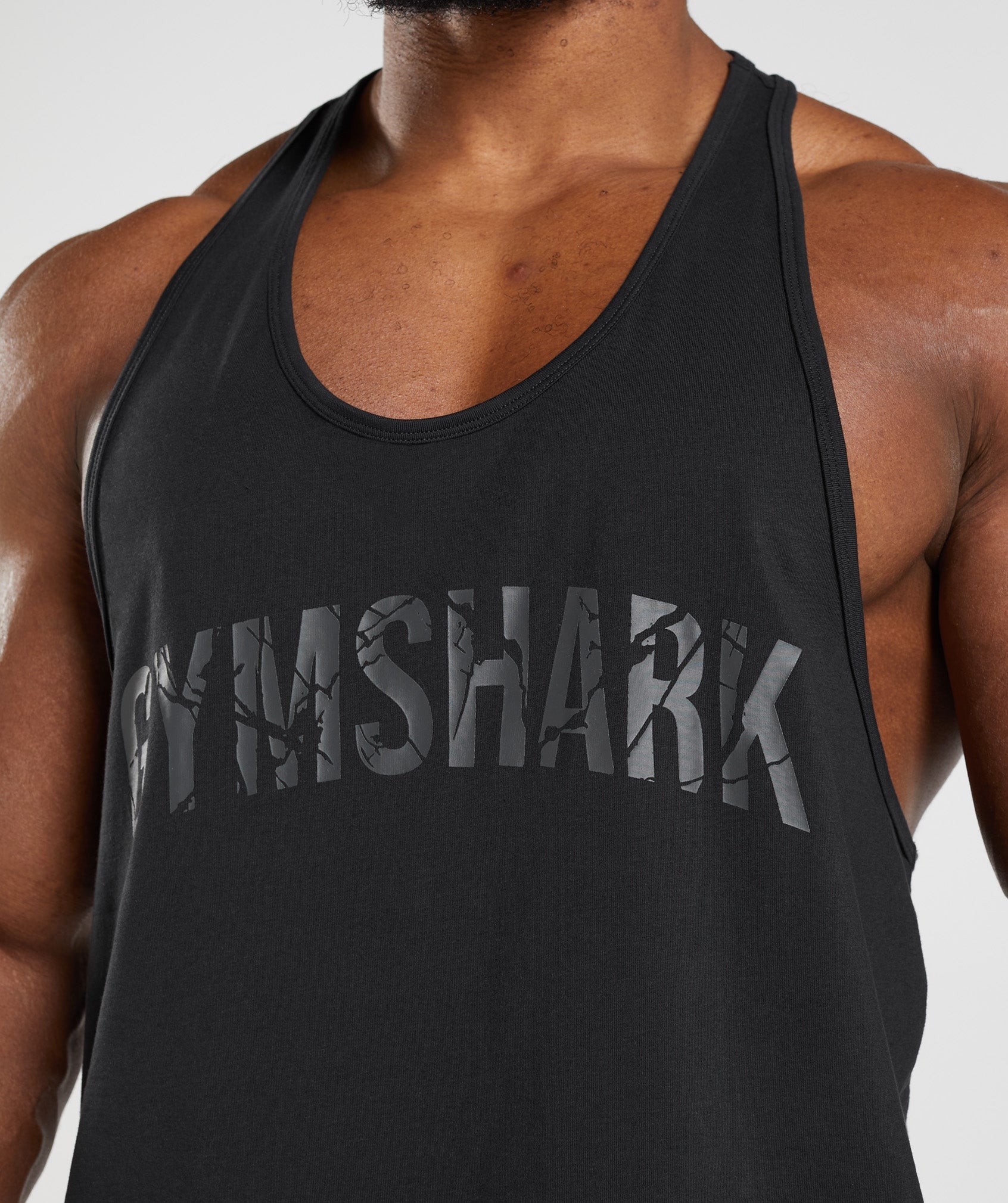 Chalecos Gymshark Power Stringer Hombre Negras | 3527094-PV