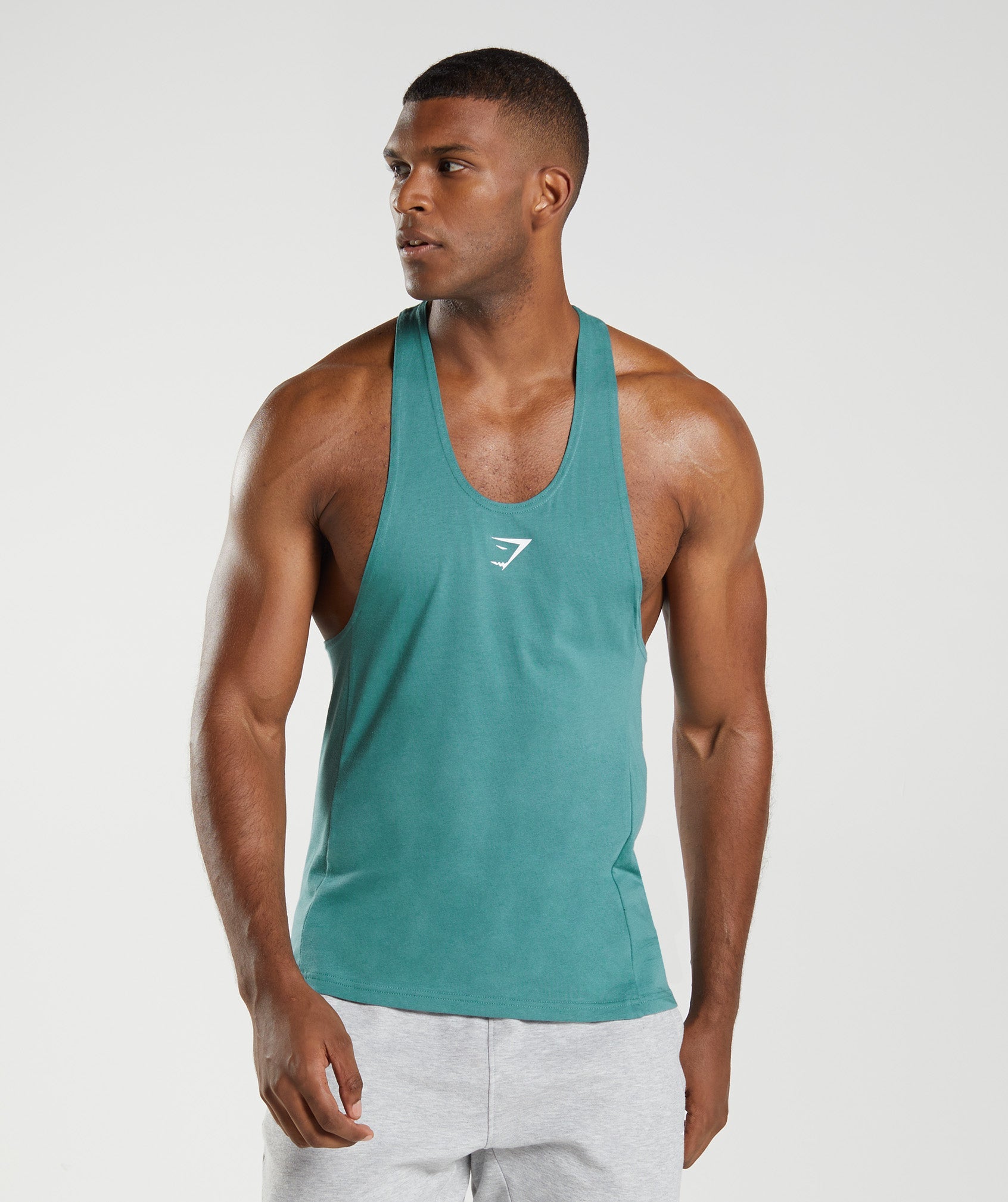 Chalecos Gymshark React Stringer Hombre Azules | 7941206-GF