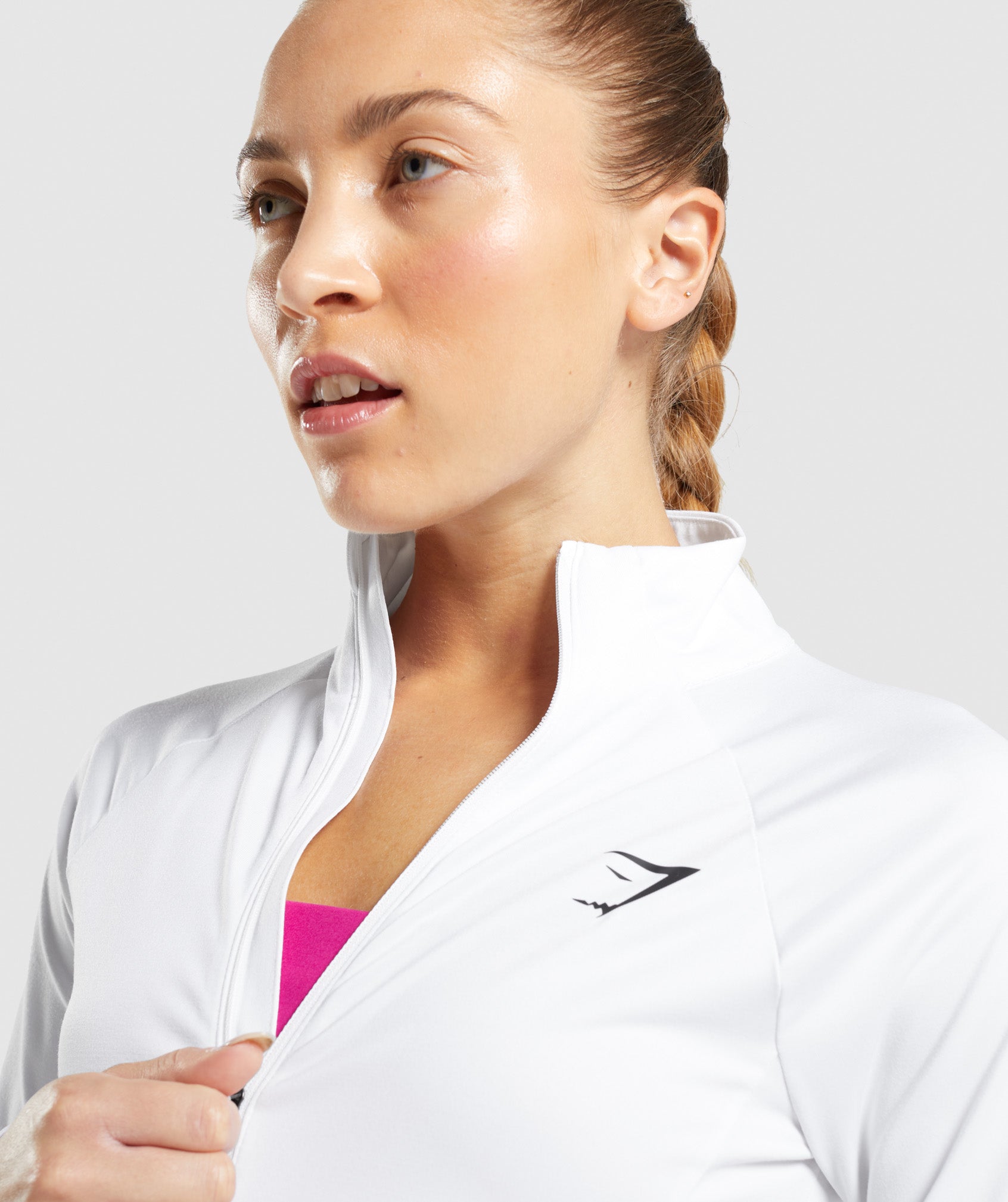 Chaquetas Gymshark Entrenamiento Mujer Blancas | 0617439-OI