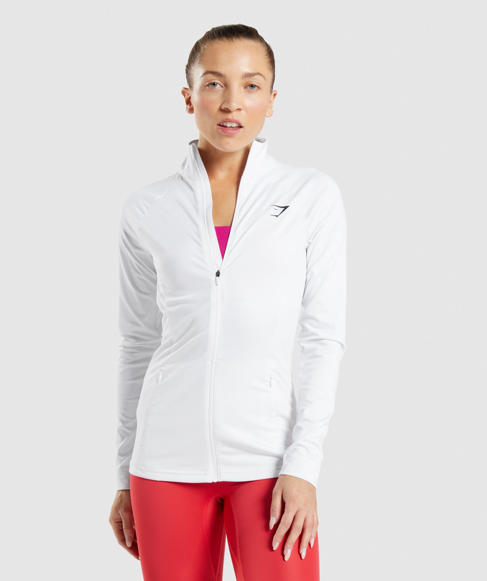 Chaquetas Gymshark Entrenamiento Mujer Blancas | 0617439-OI