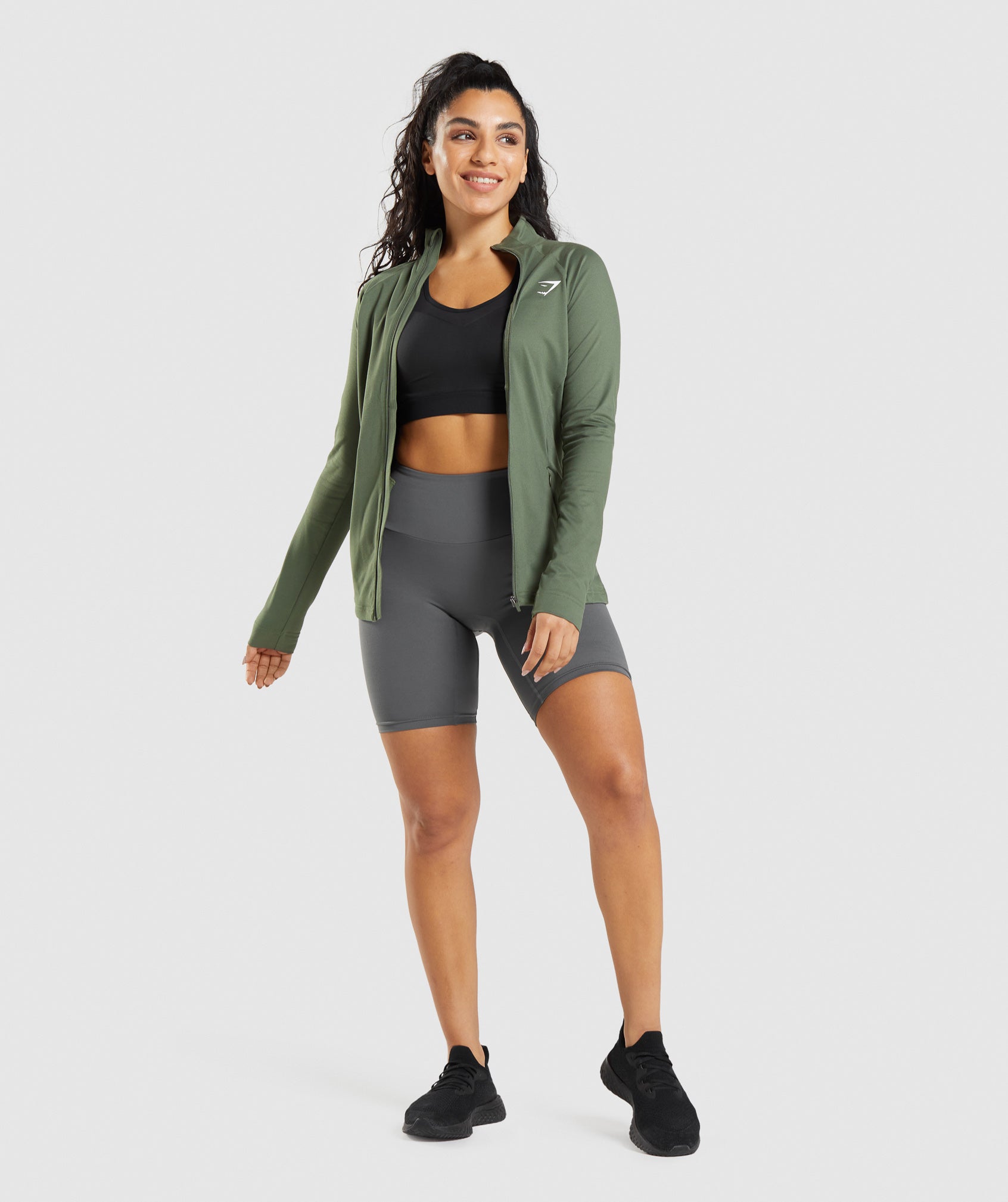 Chaquetas Gymshark Entrenamiento Mujer Verde Oliva | 1982034-OY