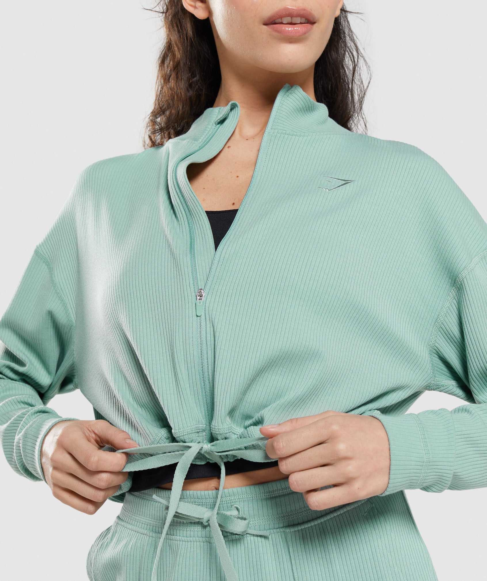 Chaquetas Gymshark Pause Zip Up Mujer Azules | 4295873-LI