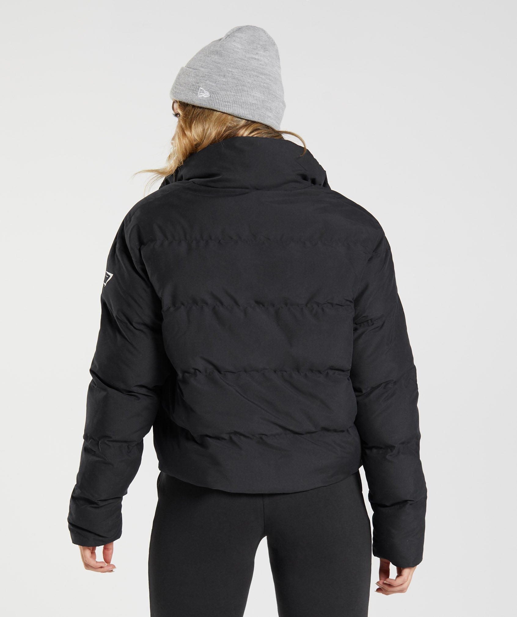 Chaquetas Gymshark Puffer Mujer Negras | 3467180-EY