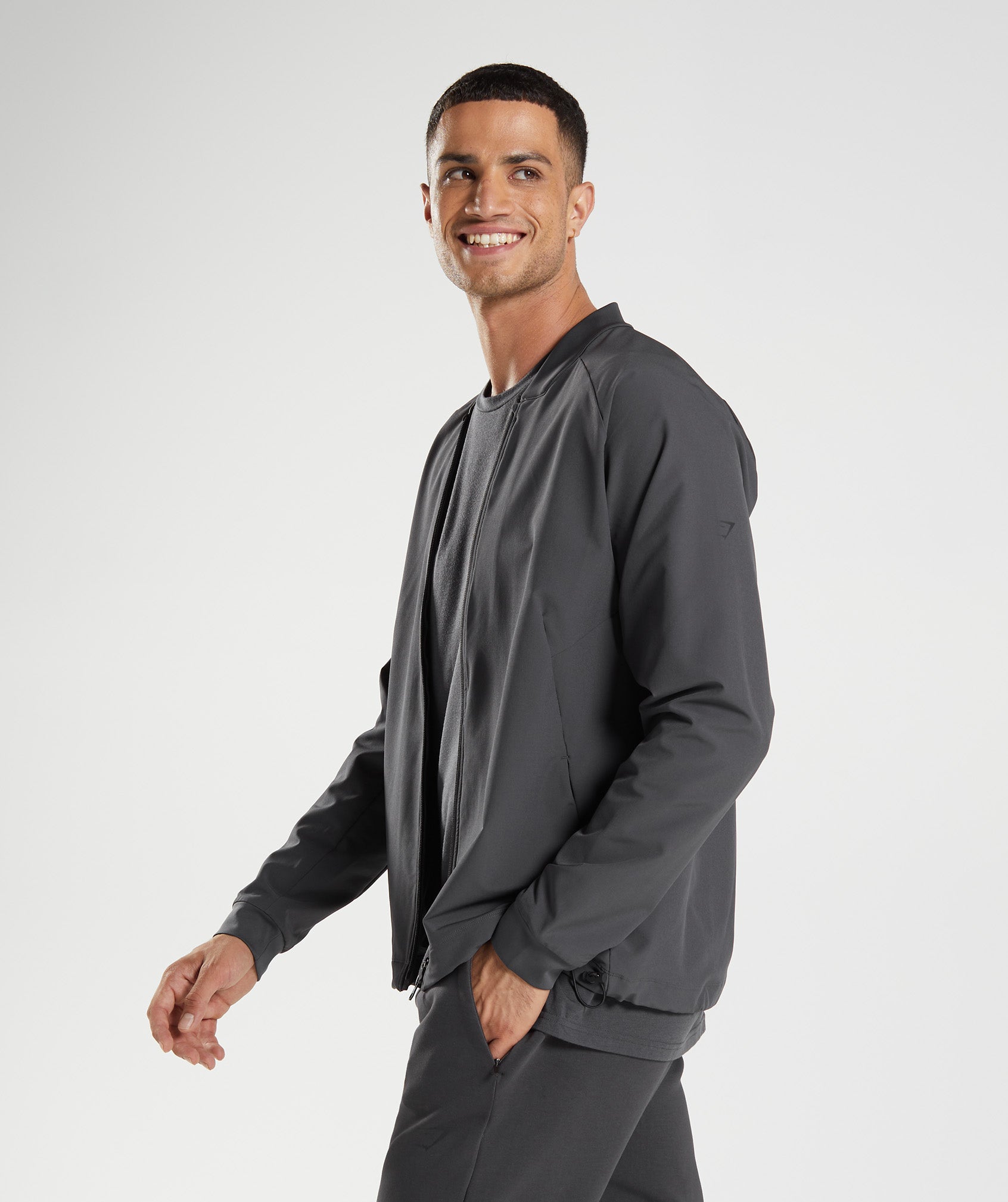 Chaquetas Gymshark Studio Hombre Negras | 8641735-WK