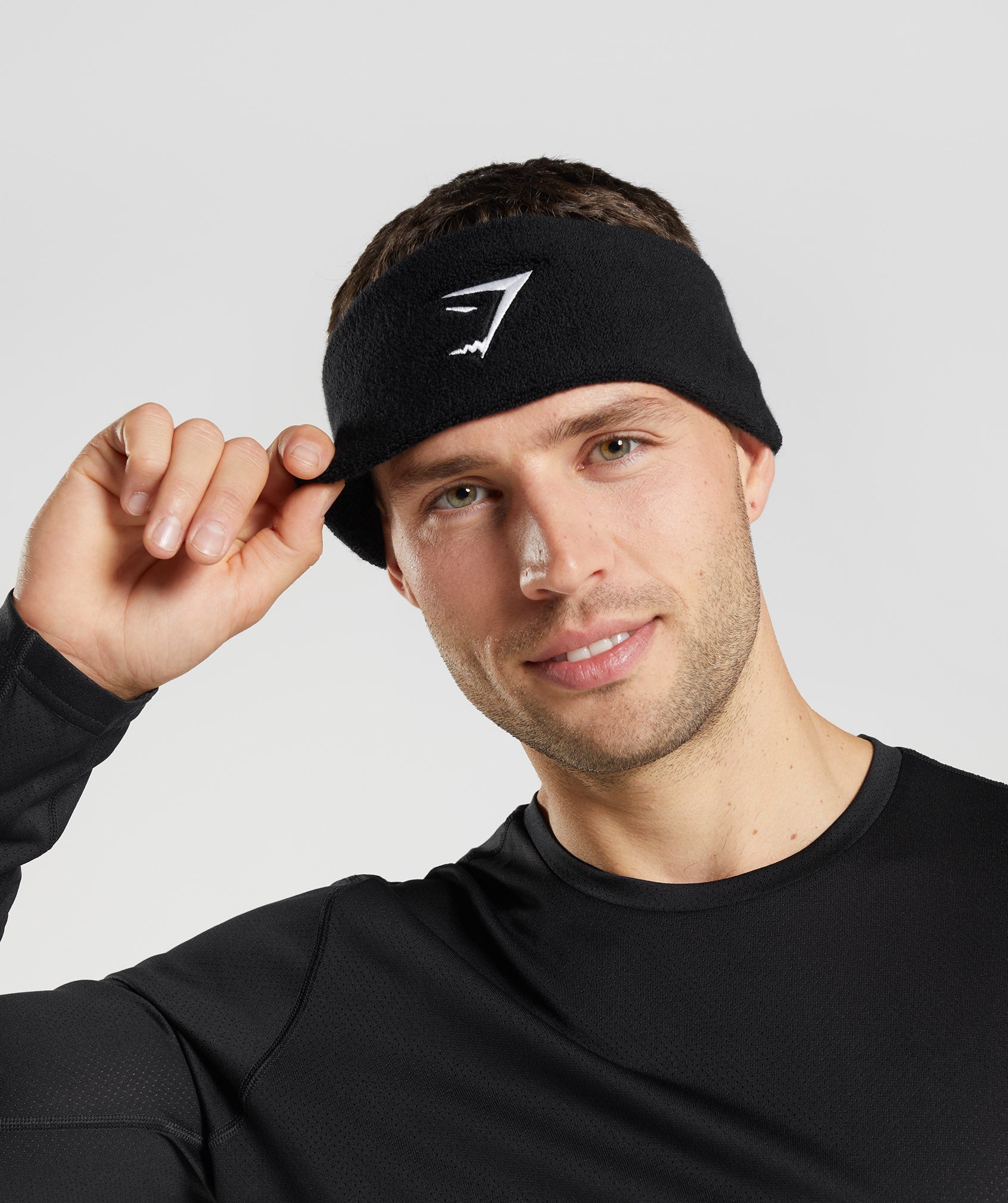 Diadema Gymshark Sharkhead Headband Hombre Negras | 1520983-CU