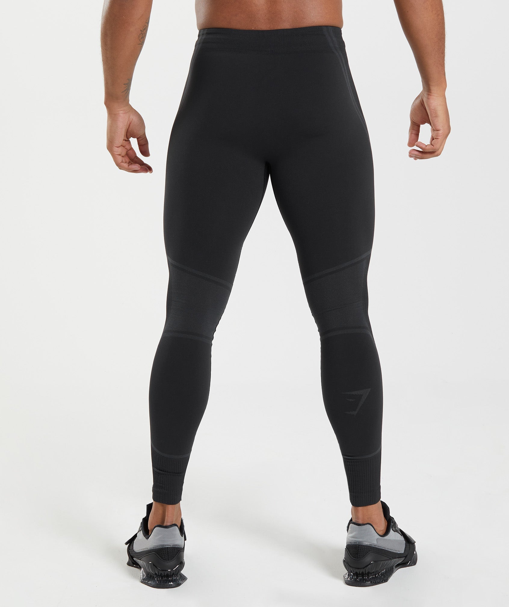 Leggins Gymshark 315 Seamless Tights Hombre Negras Gris | 1967285-WX