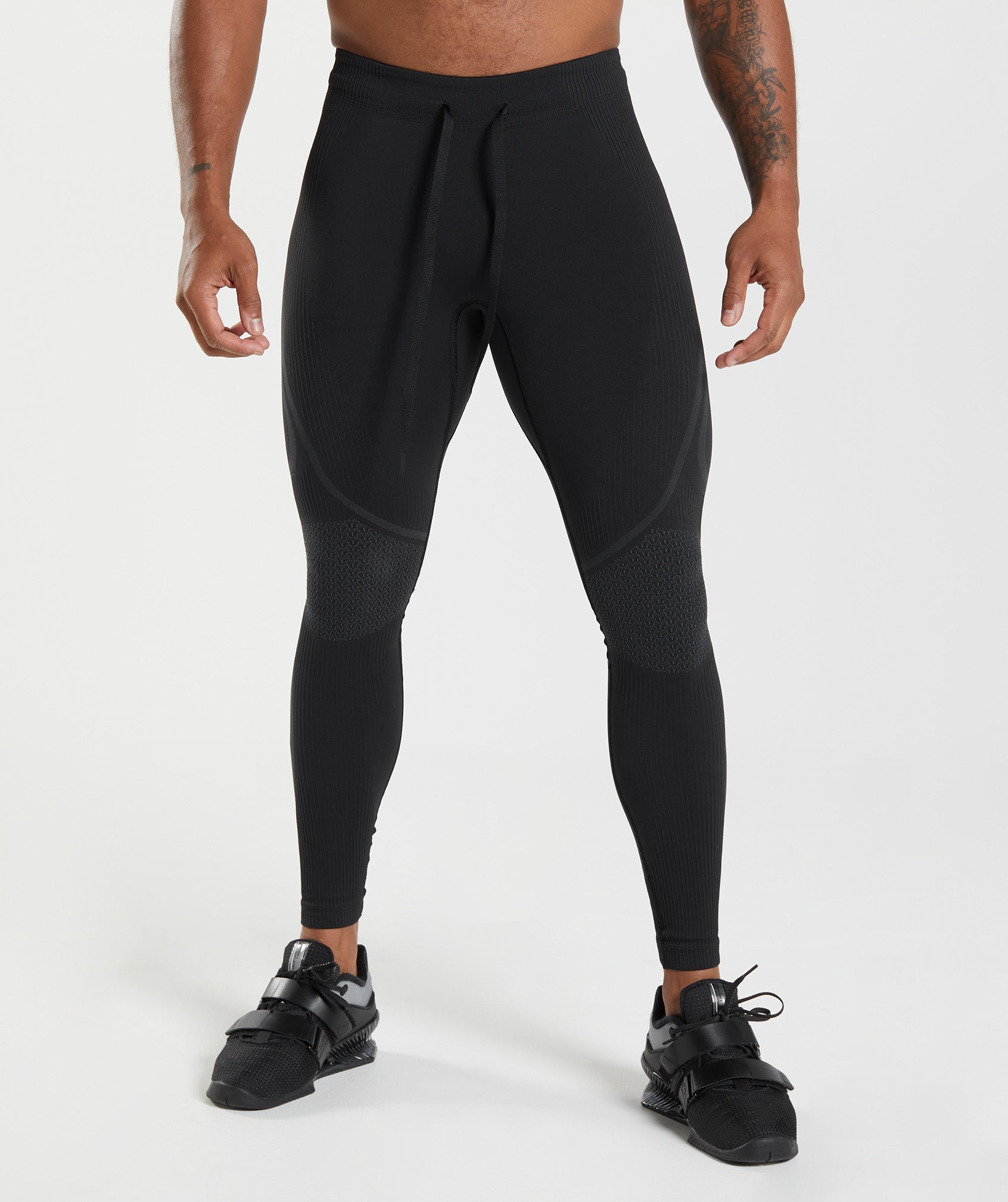 Leggins Gymshark 315 Seamless Tights Hombre Negras Gris | 1967285-WX