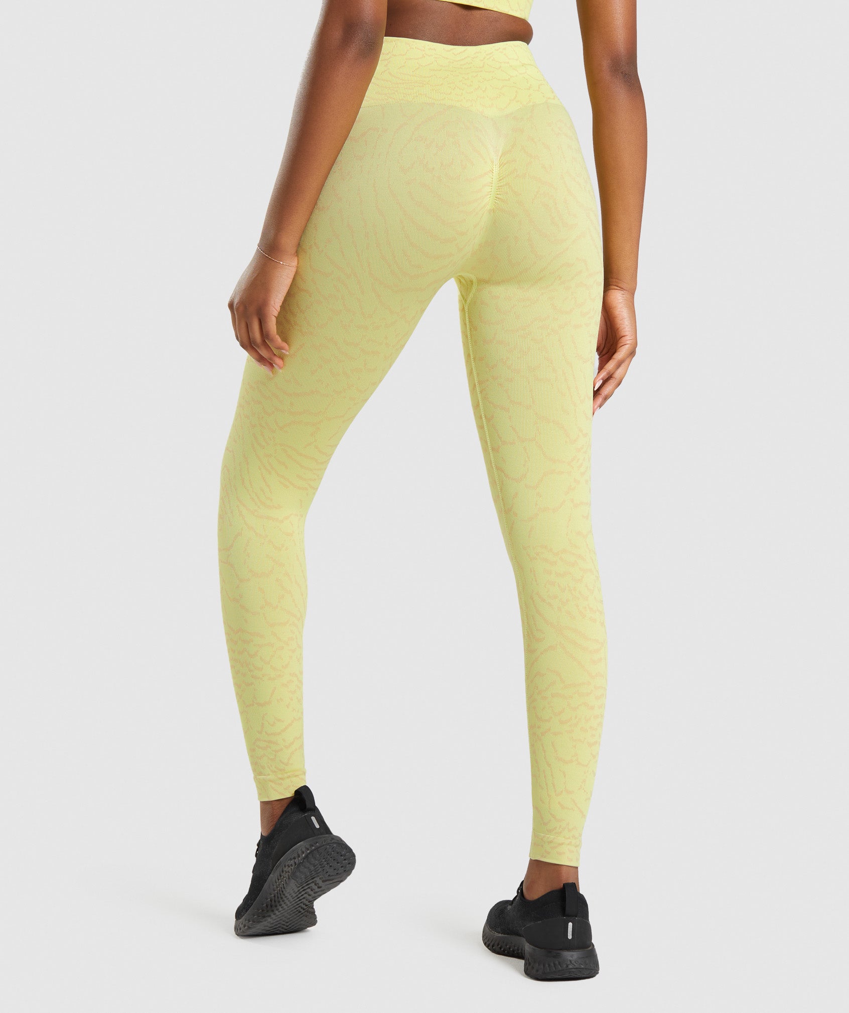 Leggins Gymshark Adapt Animal Seamless Mujer Amarillo | 0567812-LI