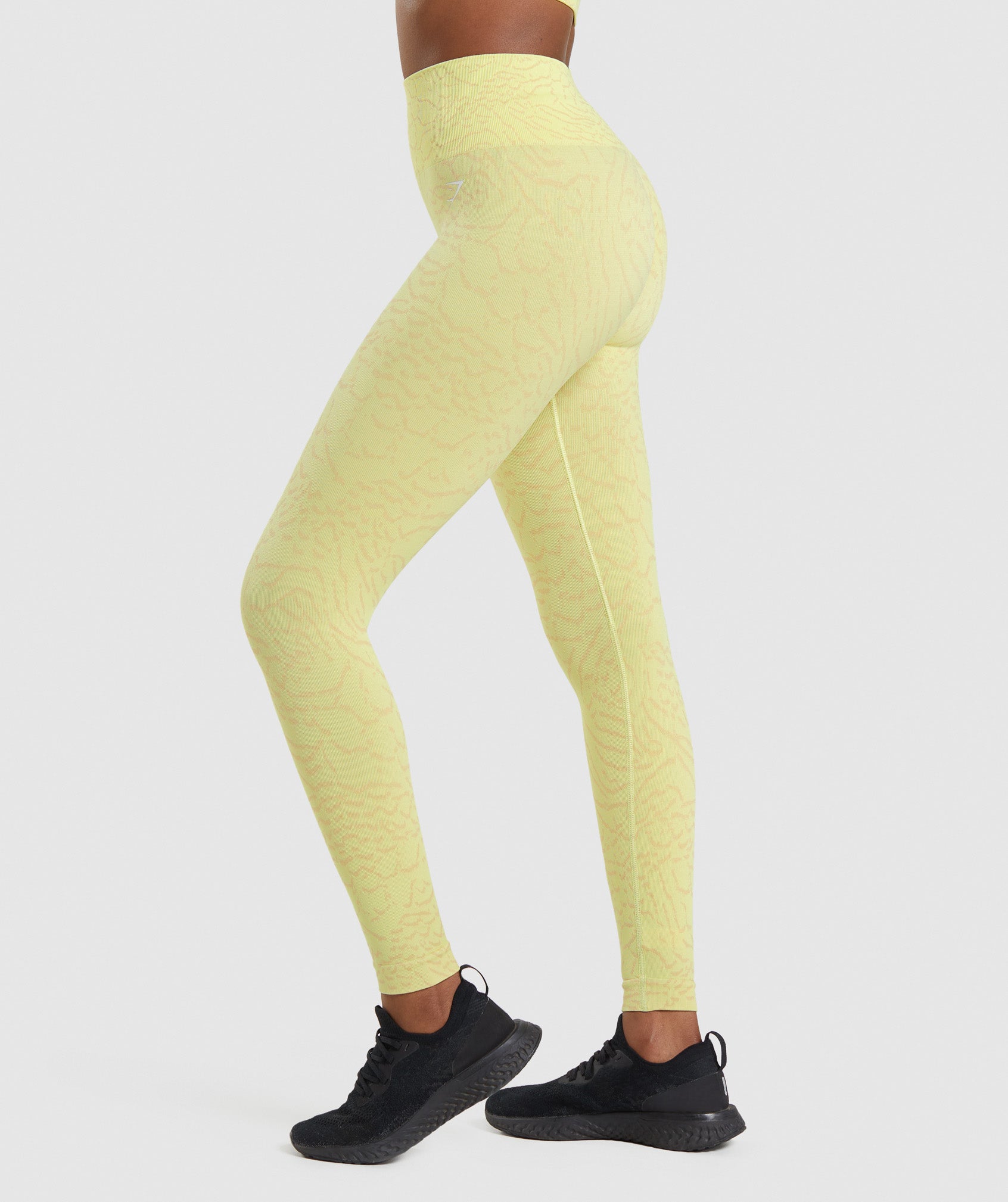 Leggins Gymshark Adapt Animal Seamless Mujer Amarillo | 0567812-LI