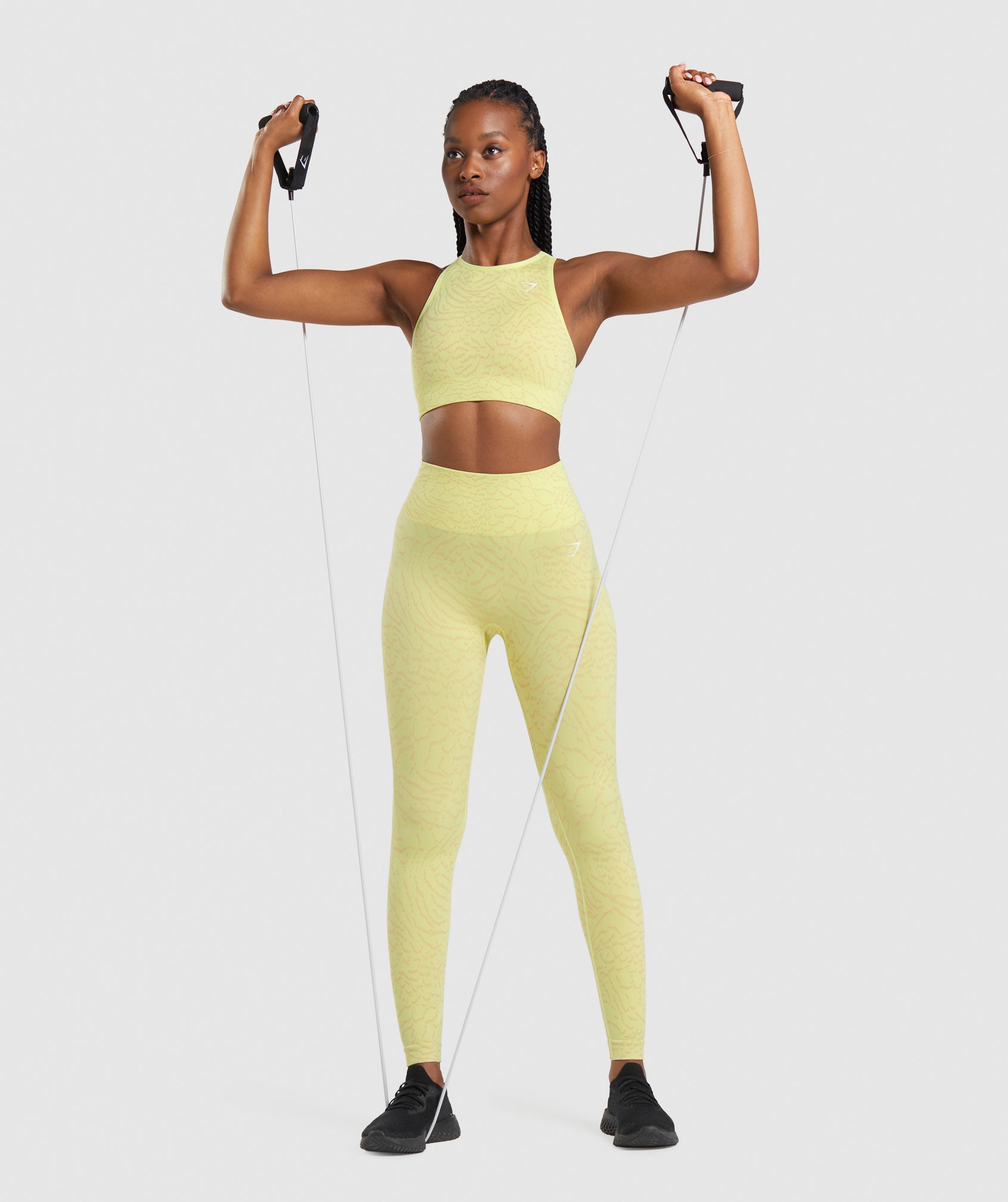 Leggins Gymshark Adapt Animal Seamless Mujer Amarillo | 0567812-LI