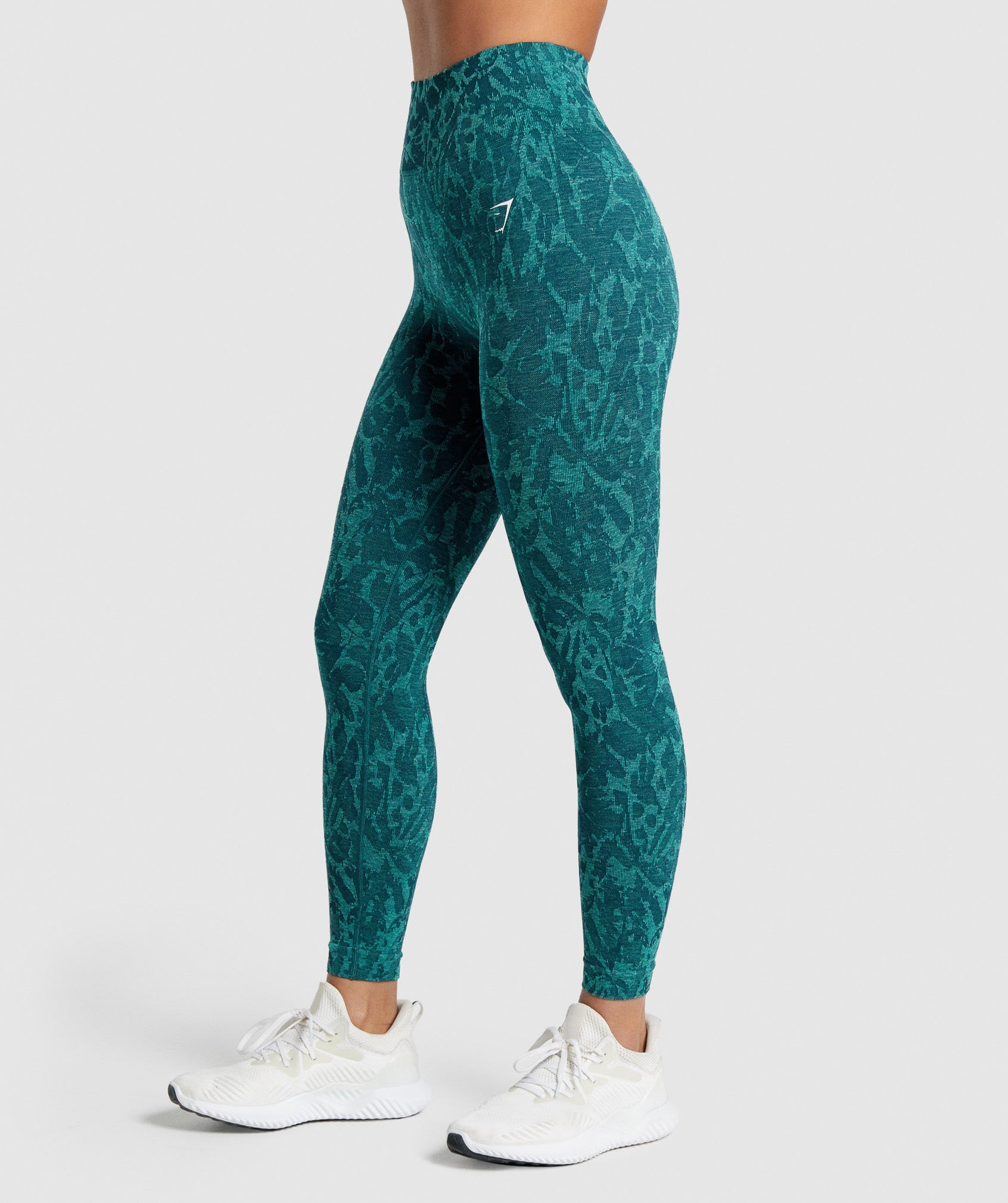 Leggins Gymshark Adapt Animal Seamless Mujer Turquesa | 1264905-KH