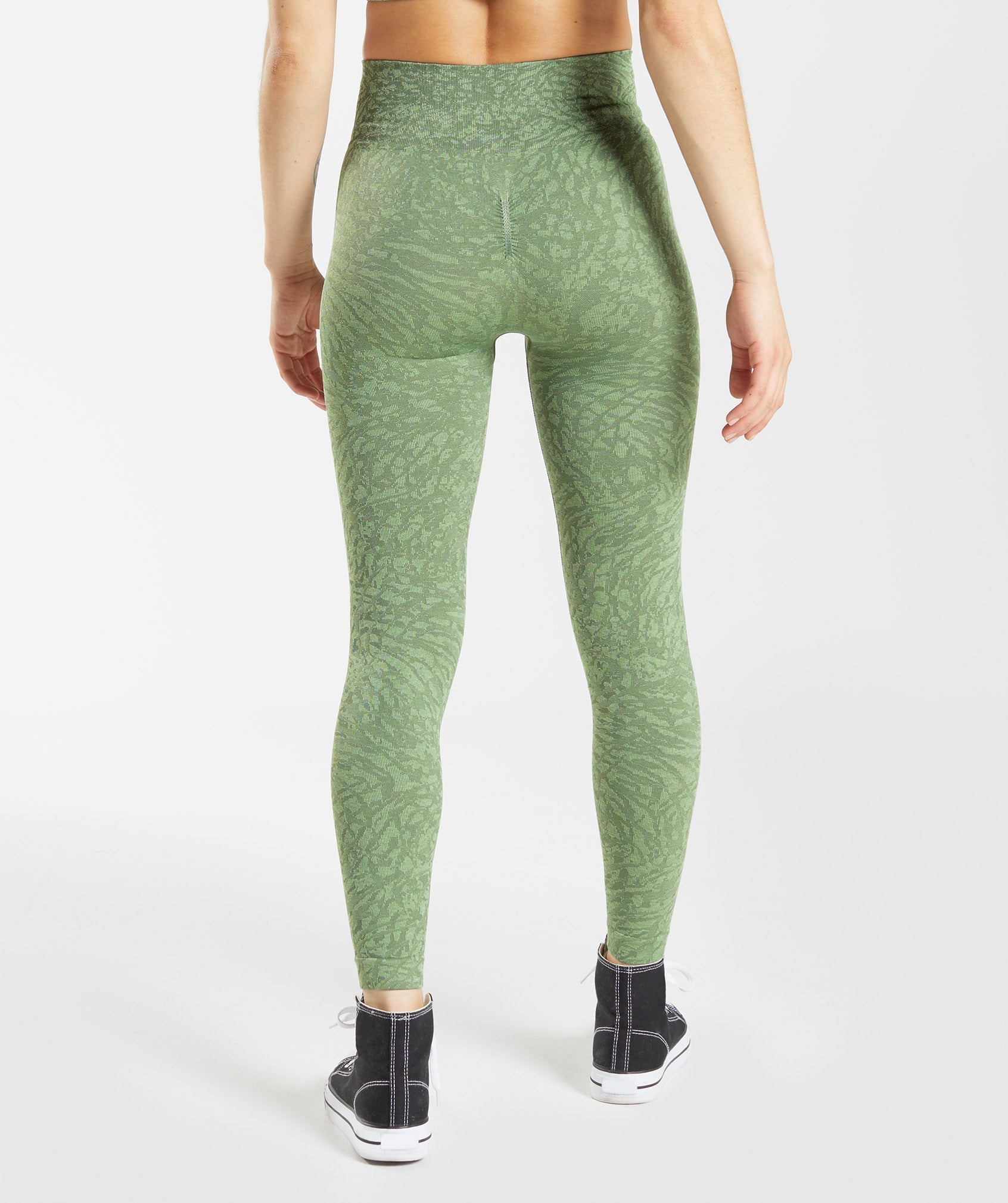 Leggins Gymshark Adapt Animal Seamless Mujer Verde | 4382179-SZ