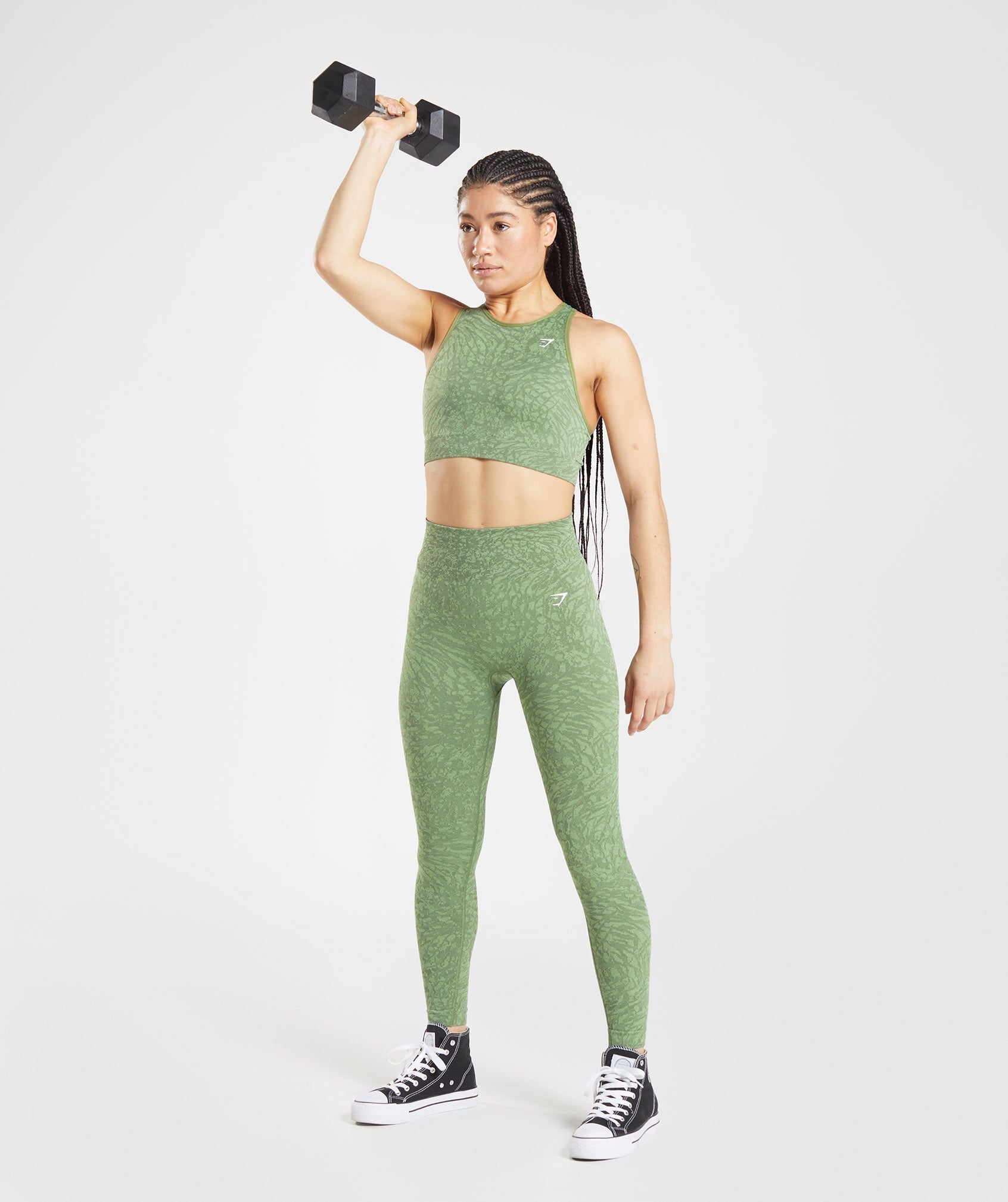 Leggins Gymshark Adapt Animal Seamless Mujer Verde | 4382179-SZ