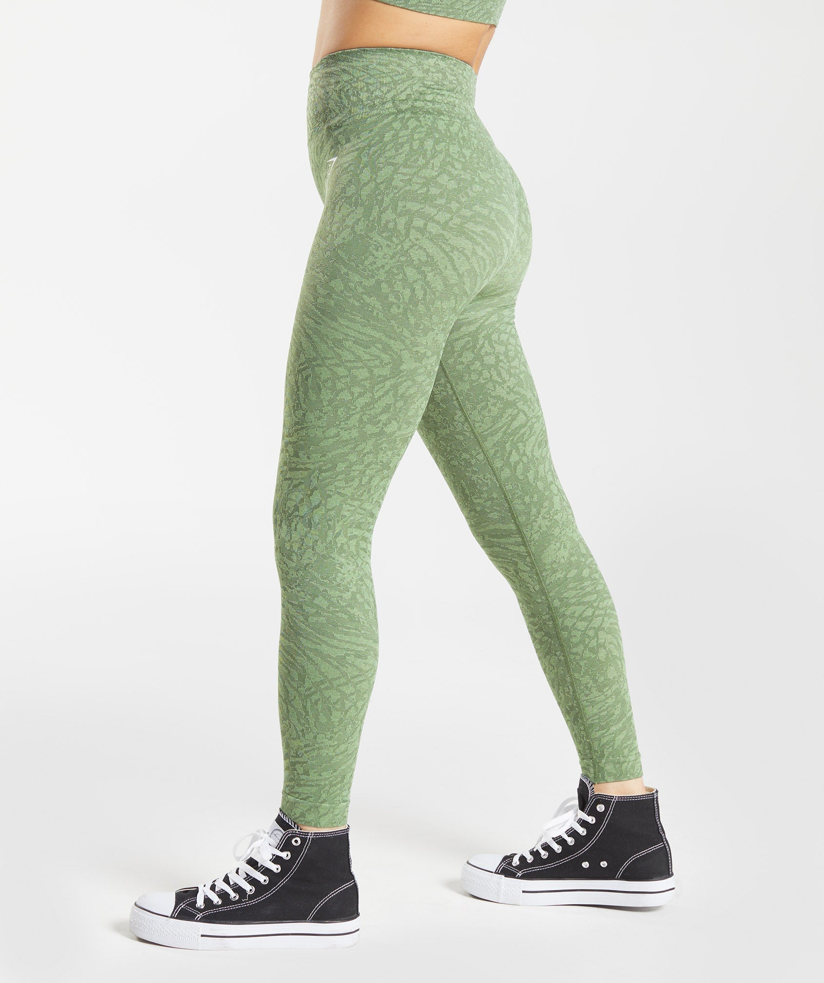 Leggins Gymshark Adapt Animal Seamless Mujer Verde | 4382179-SZ