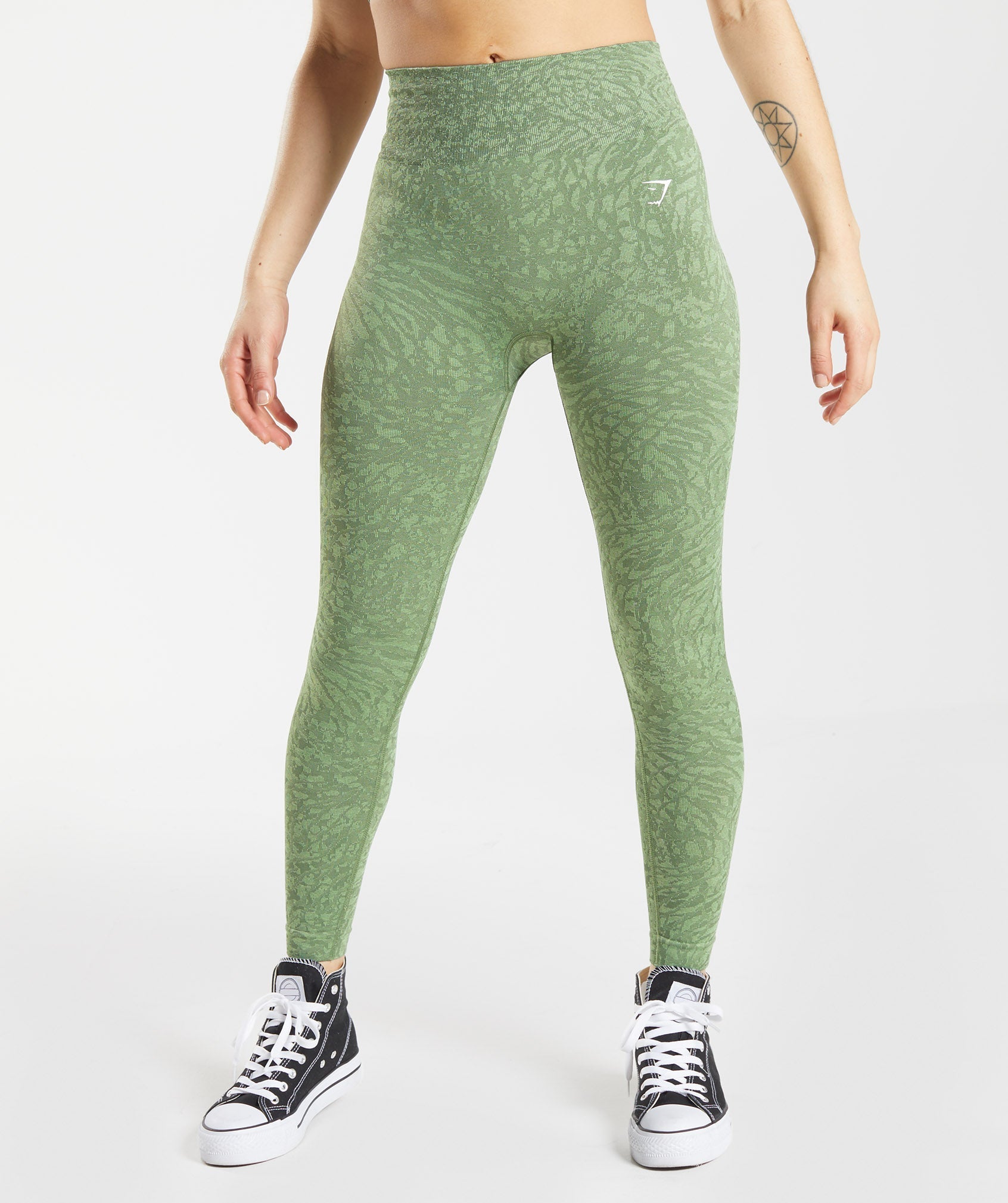 Leggins Gymshark Adapt Animal Seamless Mujer Verde | 4382179-SZ