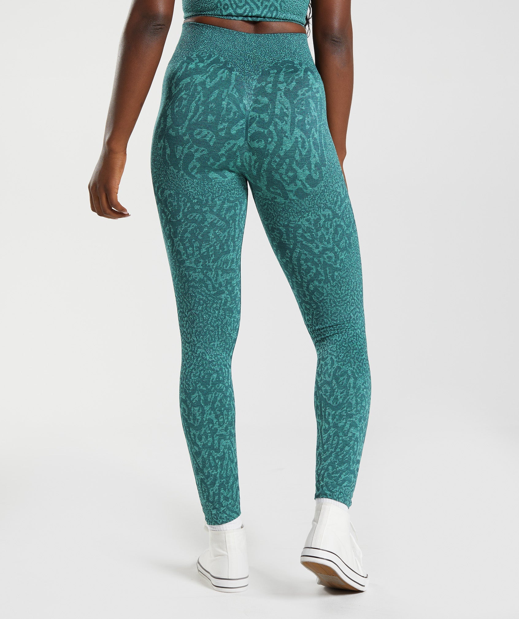 Leggins Gymshark Adapt Animal Seamless Mujer Turquesa | 5704198-IJ