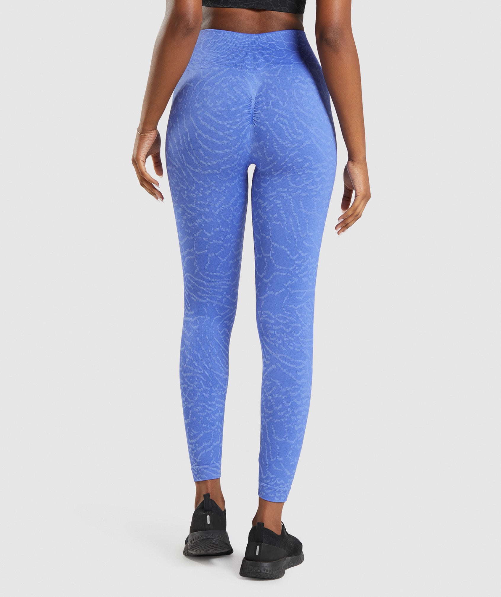 Leggins Gymshark Adapt Animal Seamless Mujer Azules | 9063254-YT