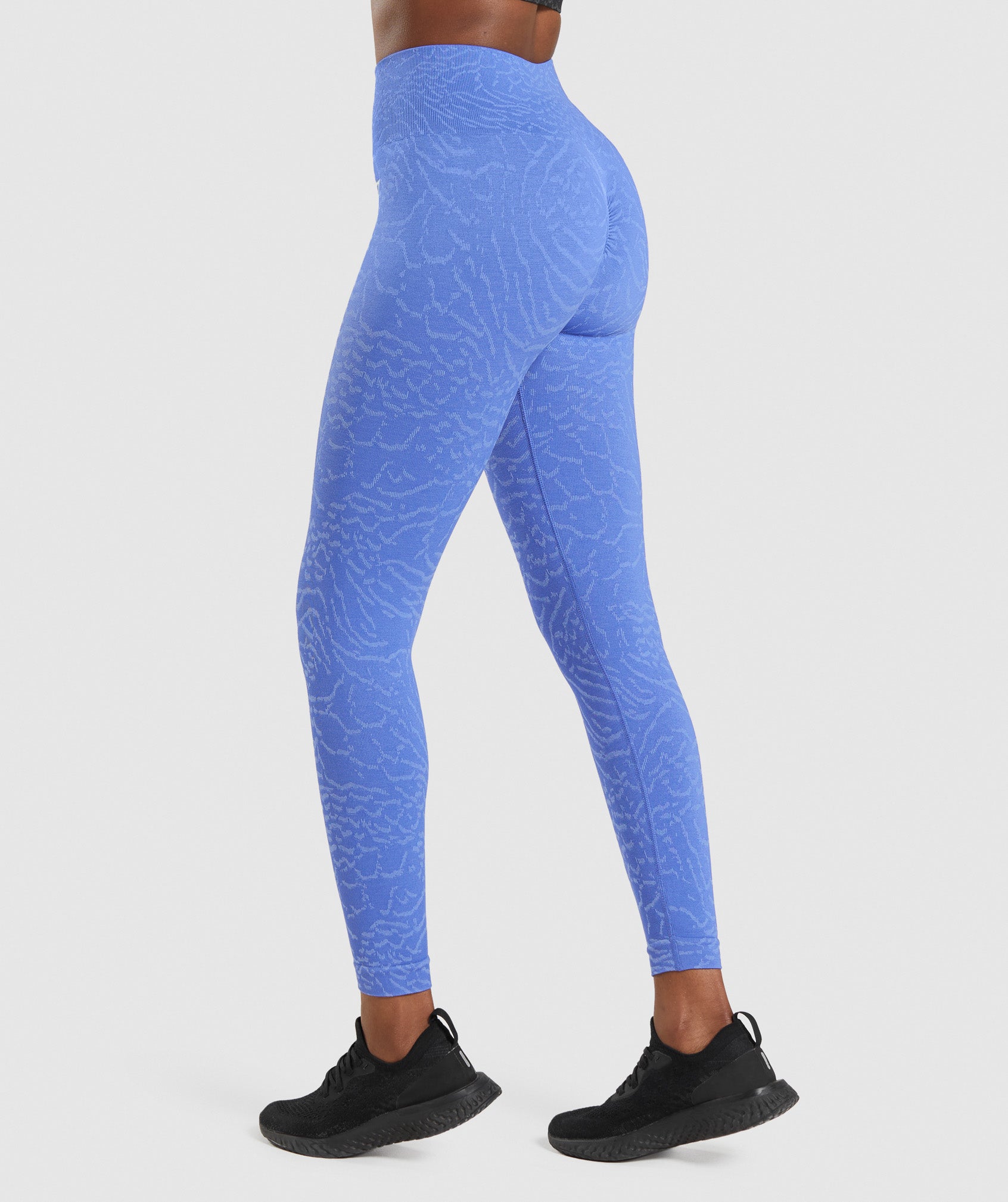 Leggins Gymshark Adapt Animal Seamless Mujer Azules | 9063254-YT