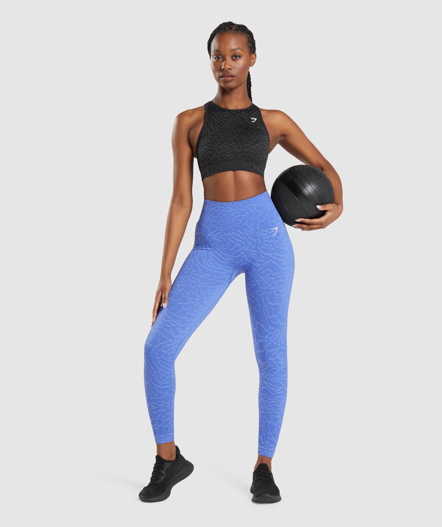 Leggins Gymshark Adapt Animal Seamless Mujer Azules | 9063254-YT