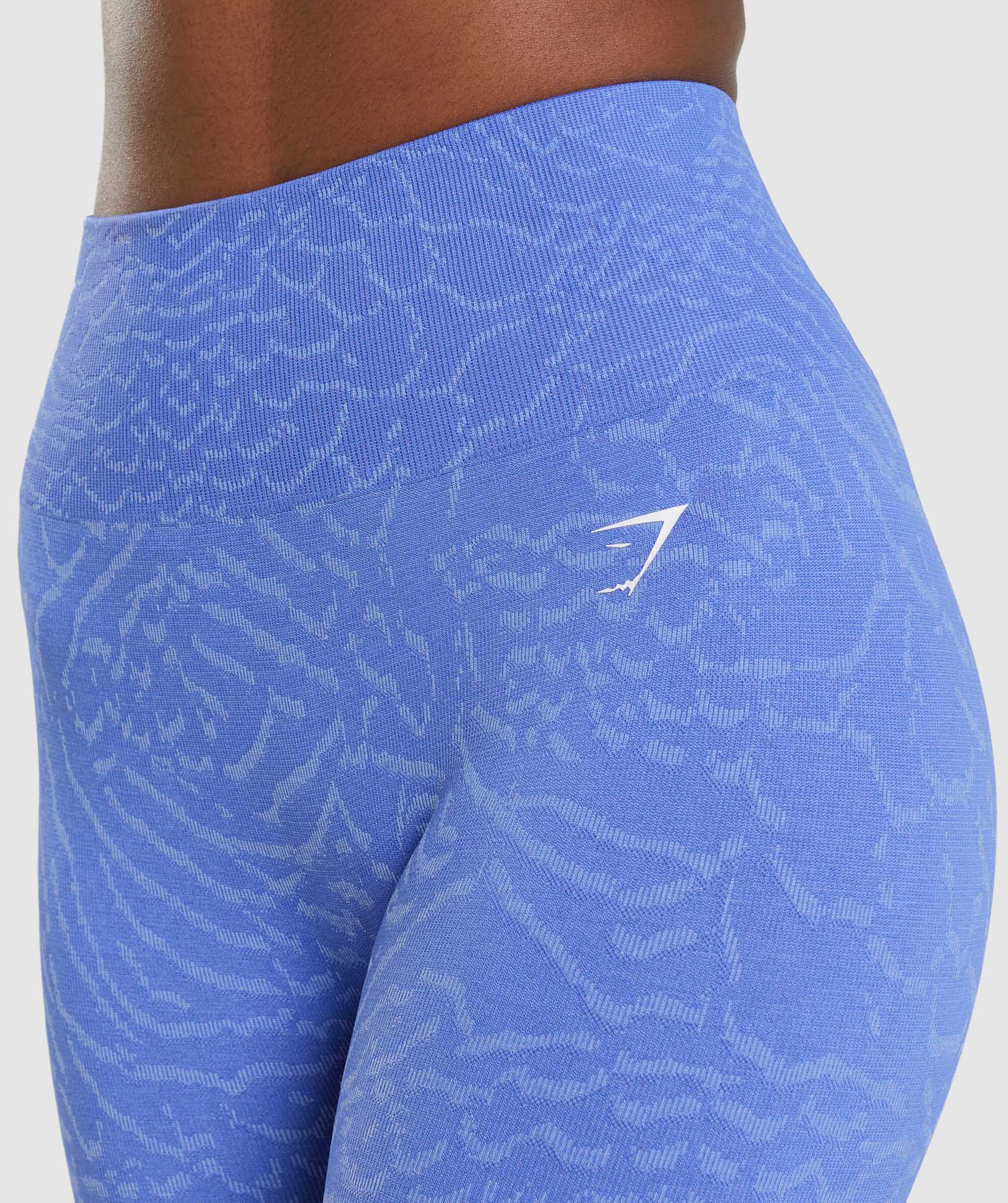 Leggins Gymshark Adapt Animal Seamless Mujer Azules | 9063254-YT