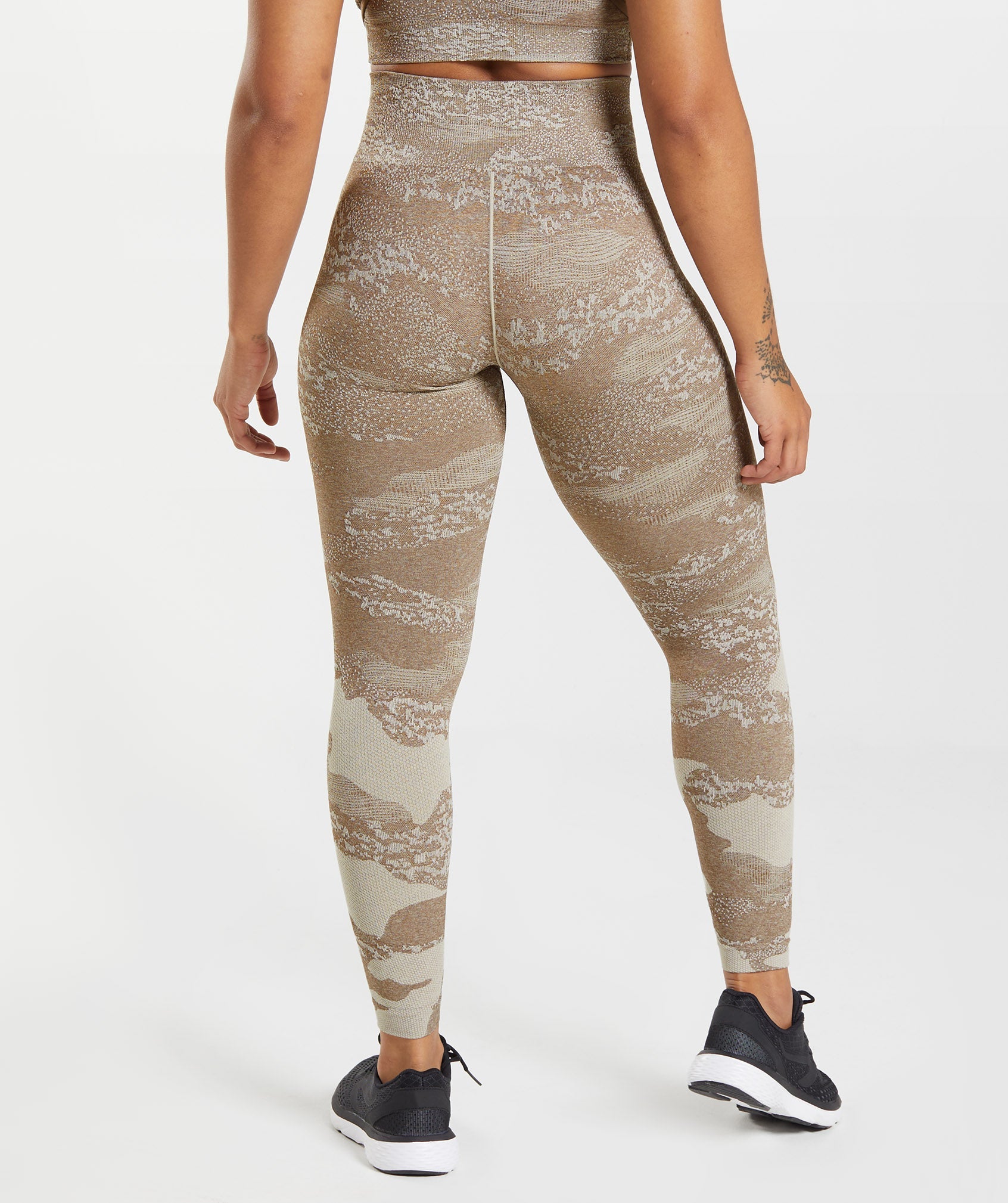 Leggins Gymshark Adapt Camo Seamless Mujer Gris Marrones | 4106378-MT