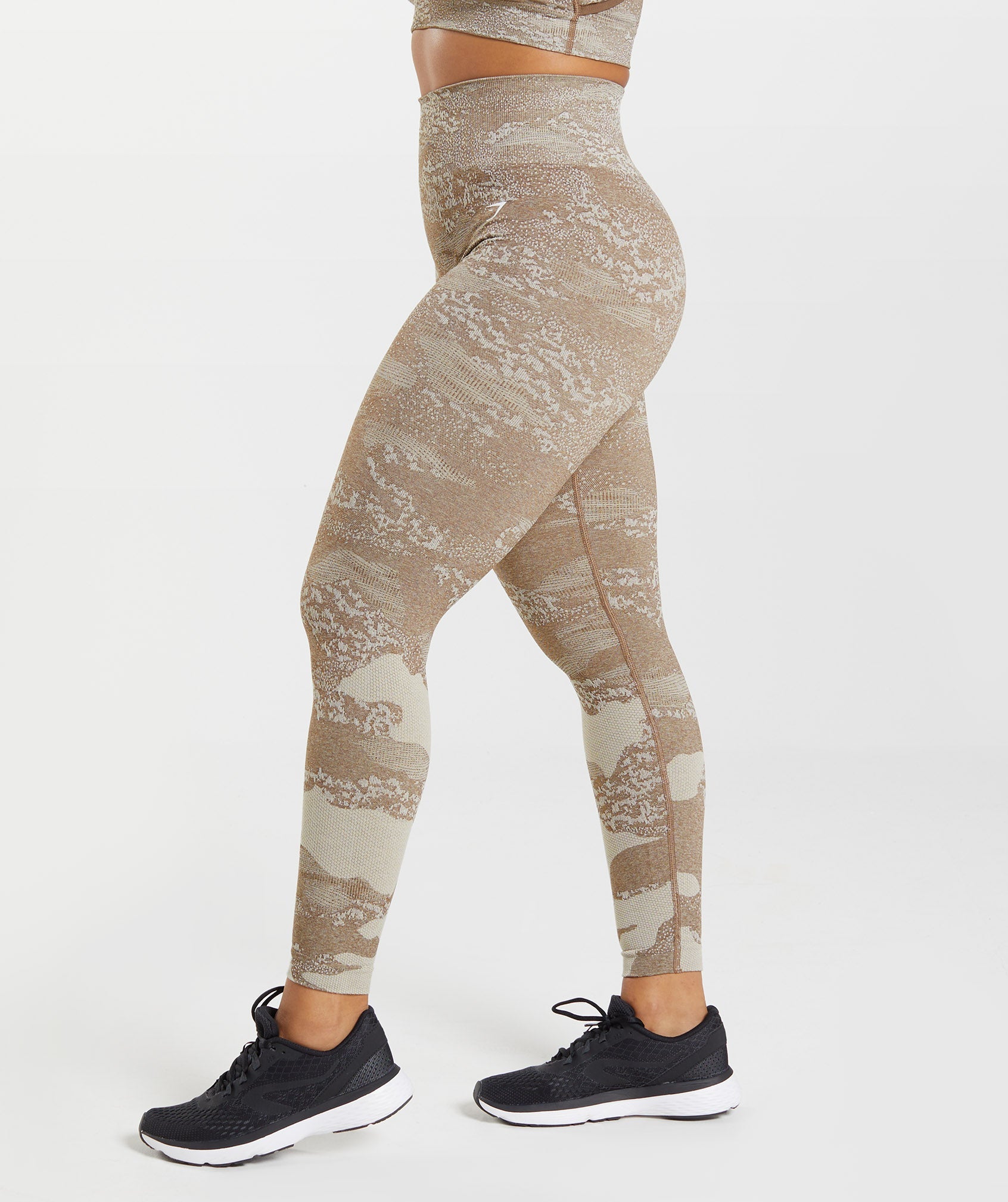 Leggins Gymshark Adapt Camo Seamless Mujer Gris Marrones | 4106378-MT