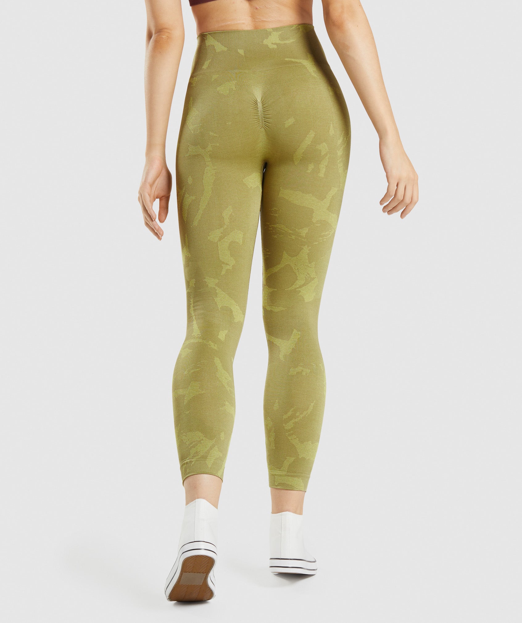 Leggins Gymshark Adapt Camo Seamless Mujer Verde | 7461398-PW