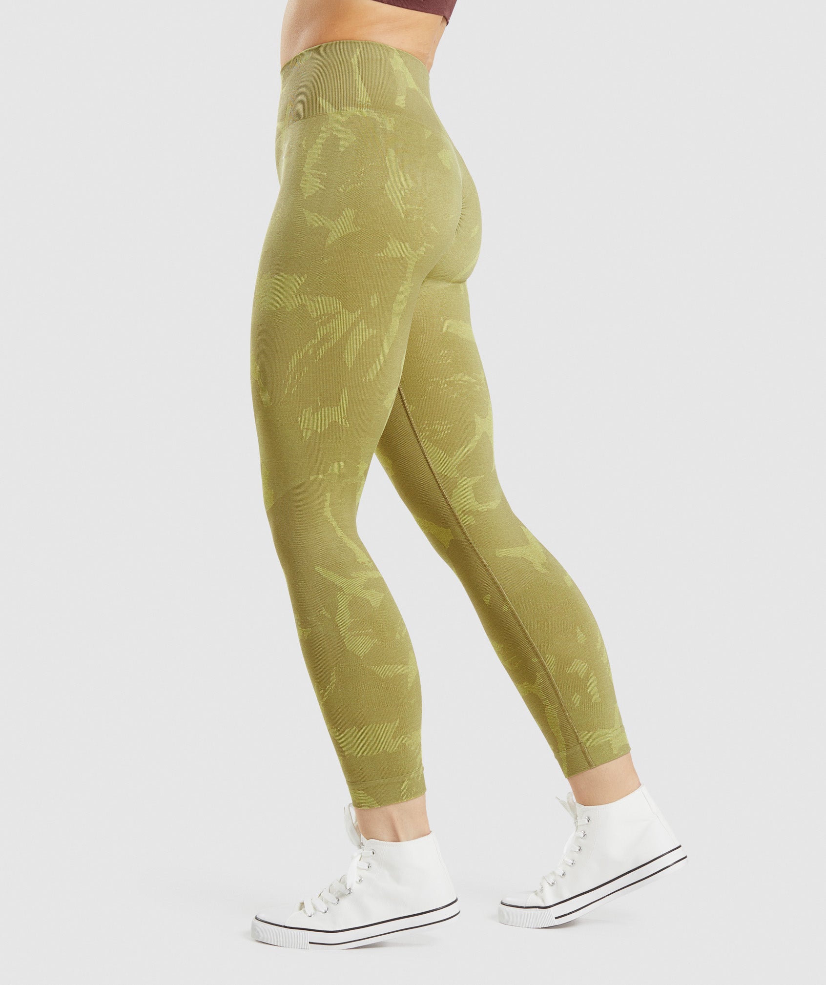 Leggins Gymshark Adapt Camo Seamless Mujer Verde | 7461398-PW