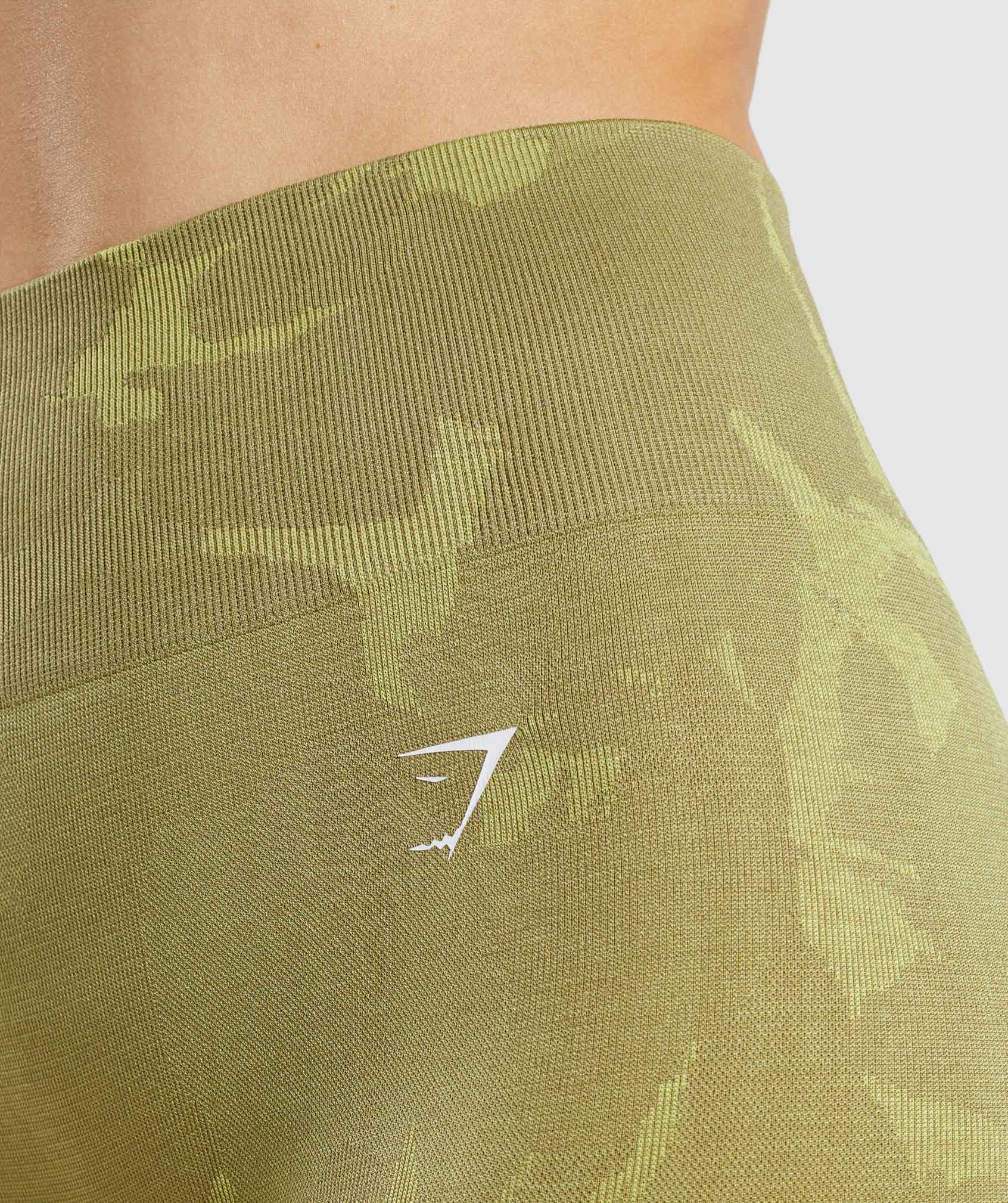 Leggins Gymshark Adapt Camo Seamless Mujer Verde | 7461398-PW