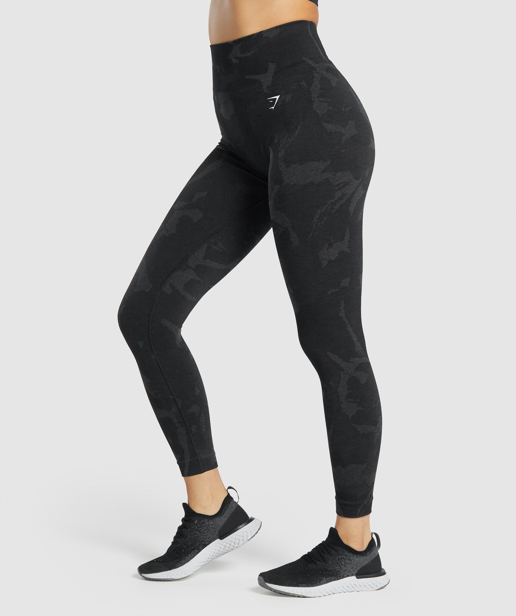 Leggins Gymshark Adapt Camo Seamless Mujer Negras | 7501486-TR