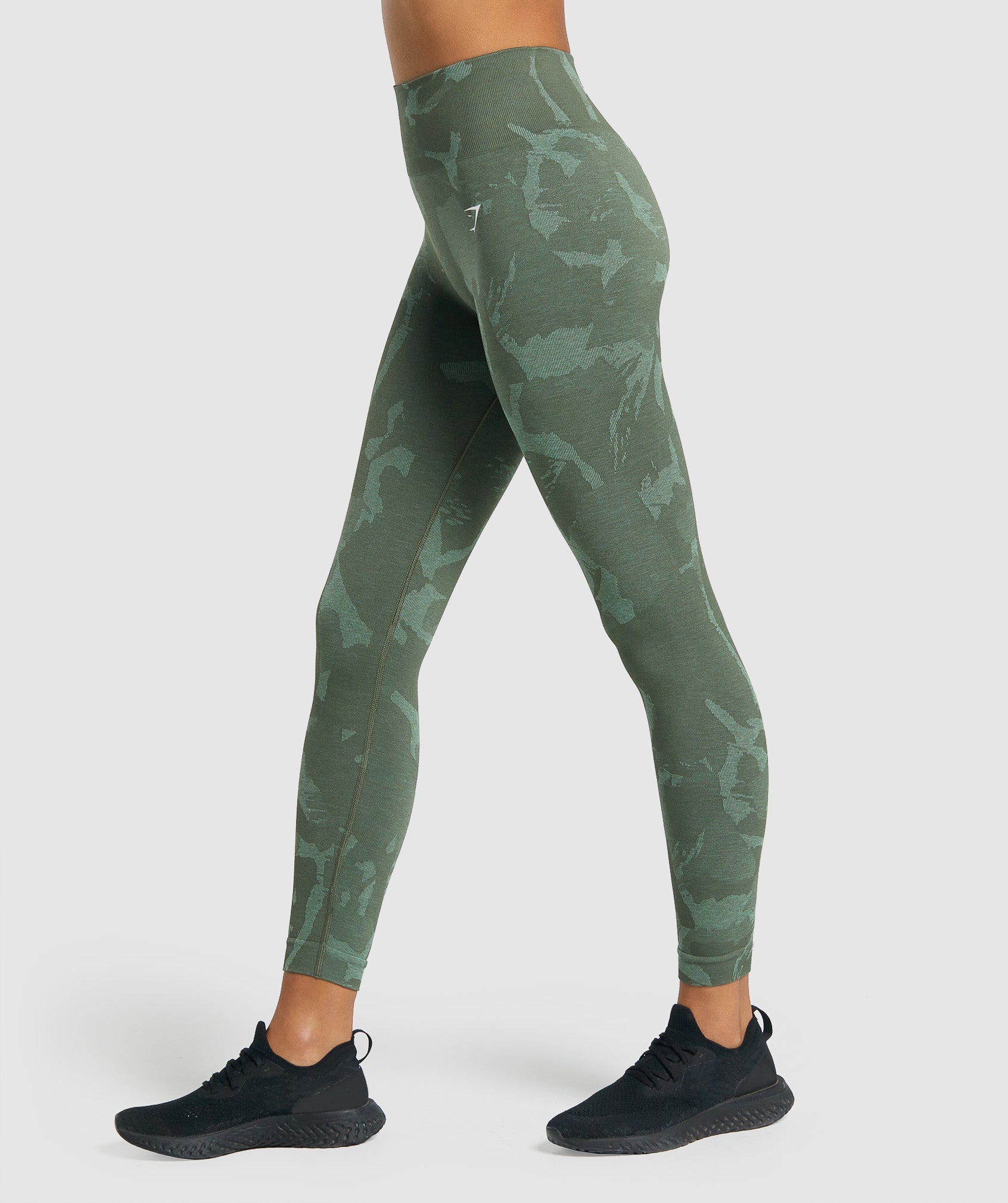 Leggins Gymshark Adapt Camo Seamless Mujer Verde | 9057362-AG