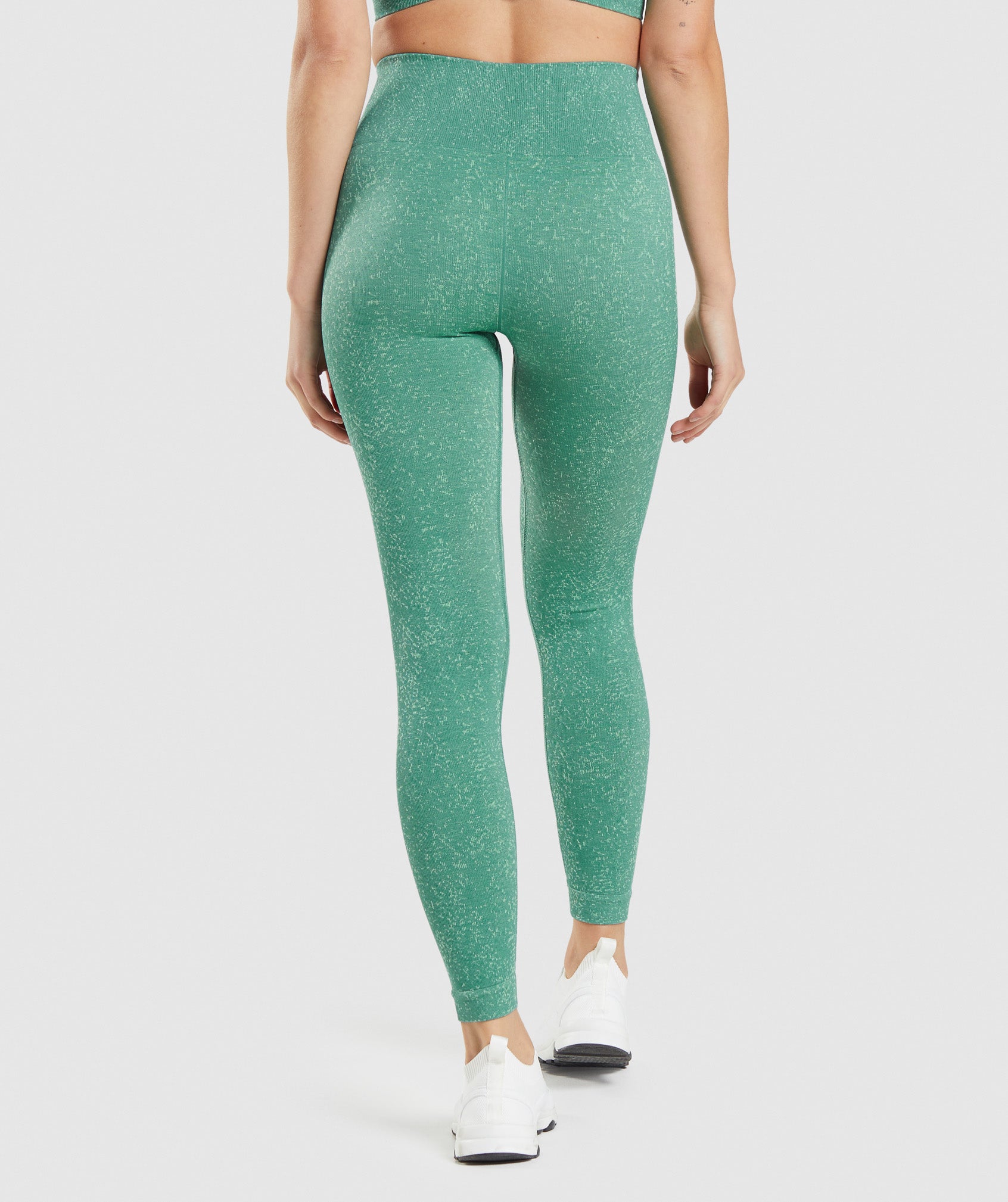 Leggins Gymshark Adapt Fleck Seamless Mujer Verde | 9031856-FB