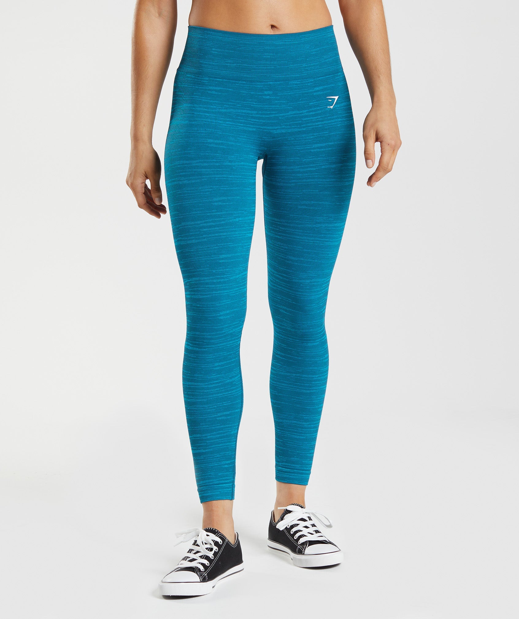 Leggins Gymshark Adapt Marl Seamless Mujer Azules | 7025639-MX