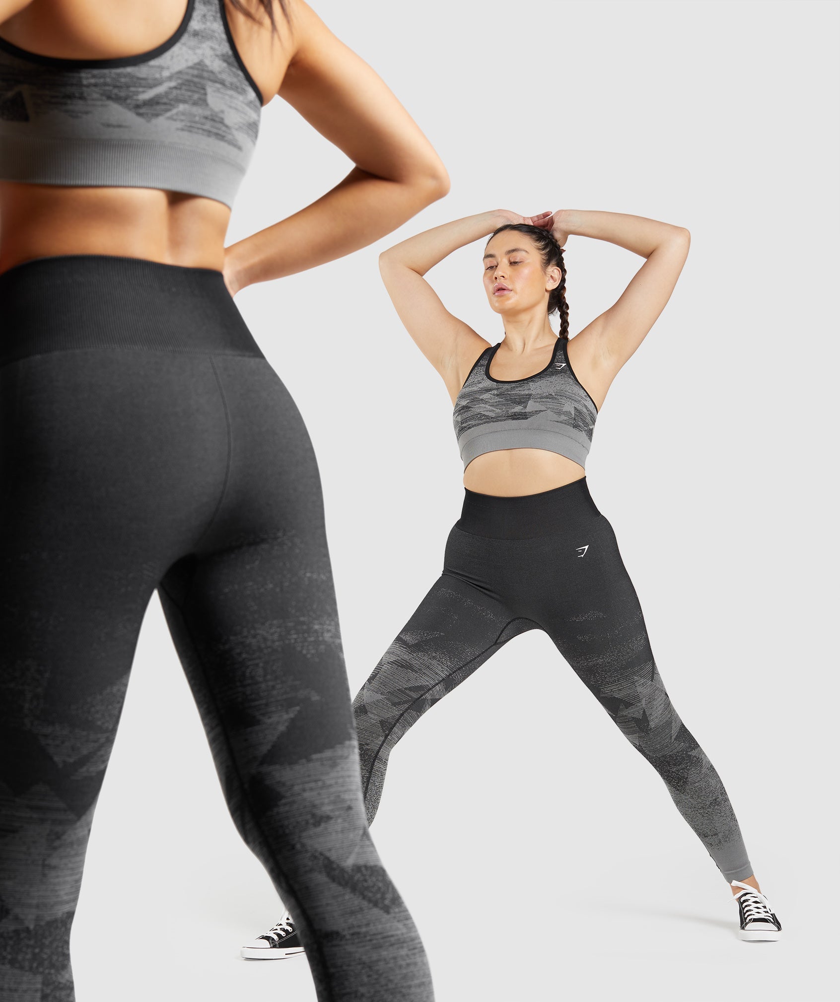 Leggins Gymshark Adapt Ombre Seamless Mujer Negras | 2180537-ZR