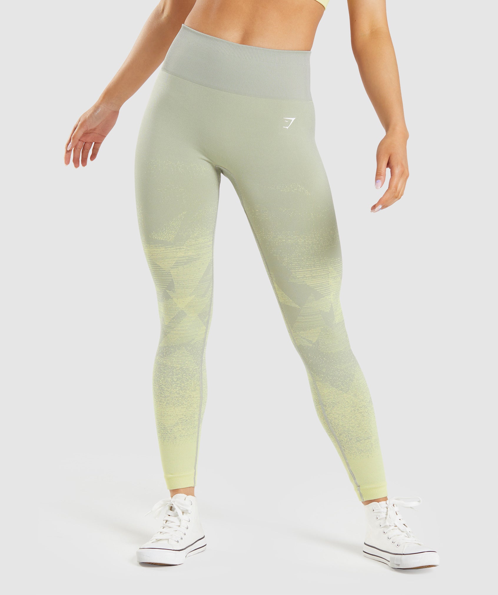 Leggins Gymshark Adapt Ombre Seamless Mujer Amarillo Claro | 8736421-FA