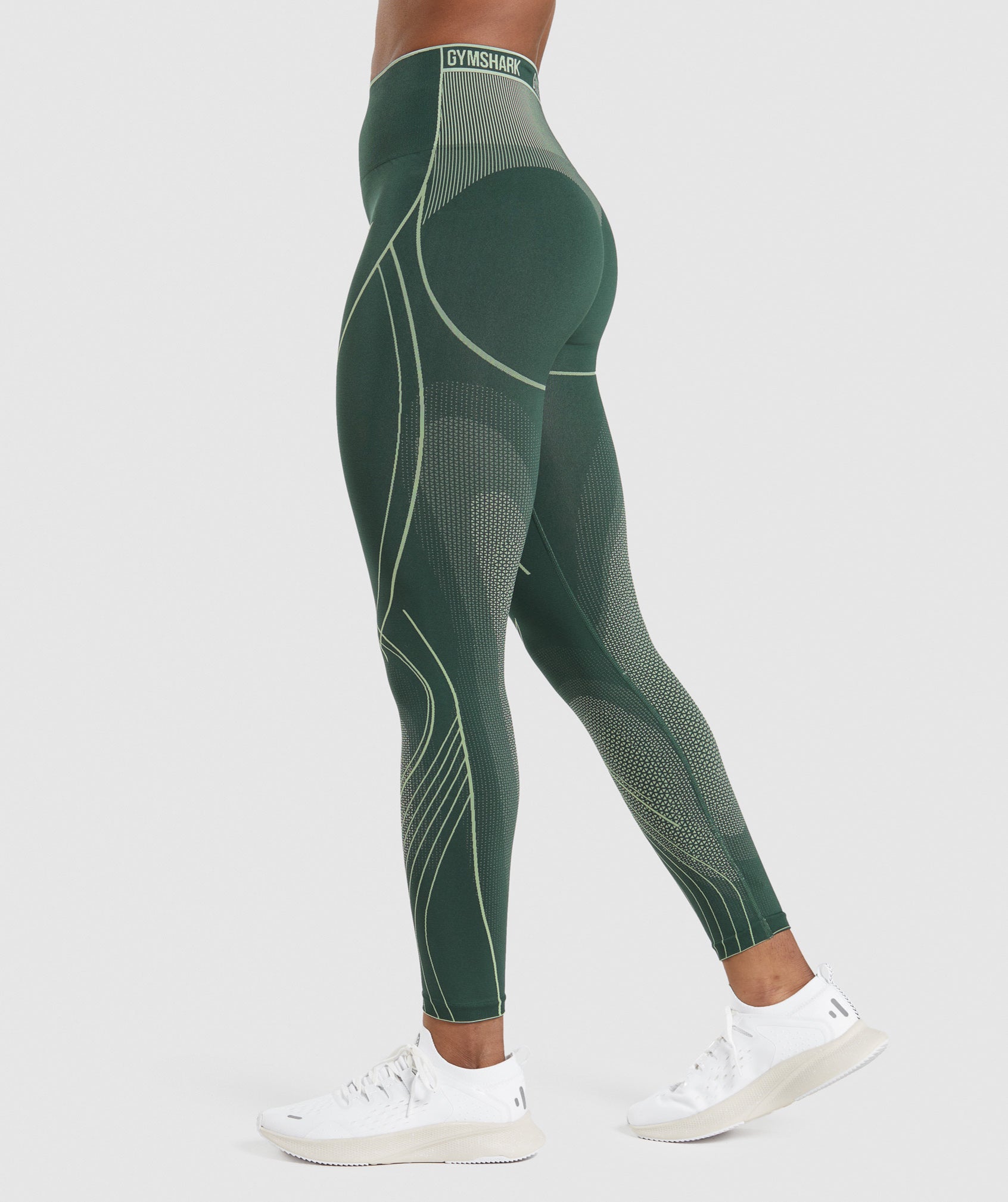 Leggins Gymshark Apex Seamless High Rise Mujer Verde | 8630251-GE