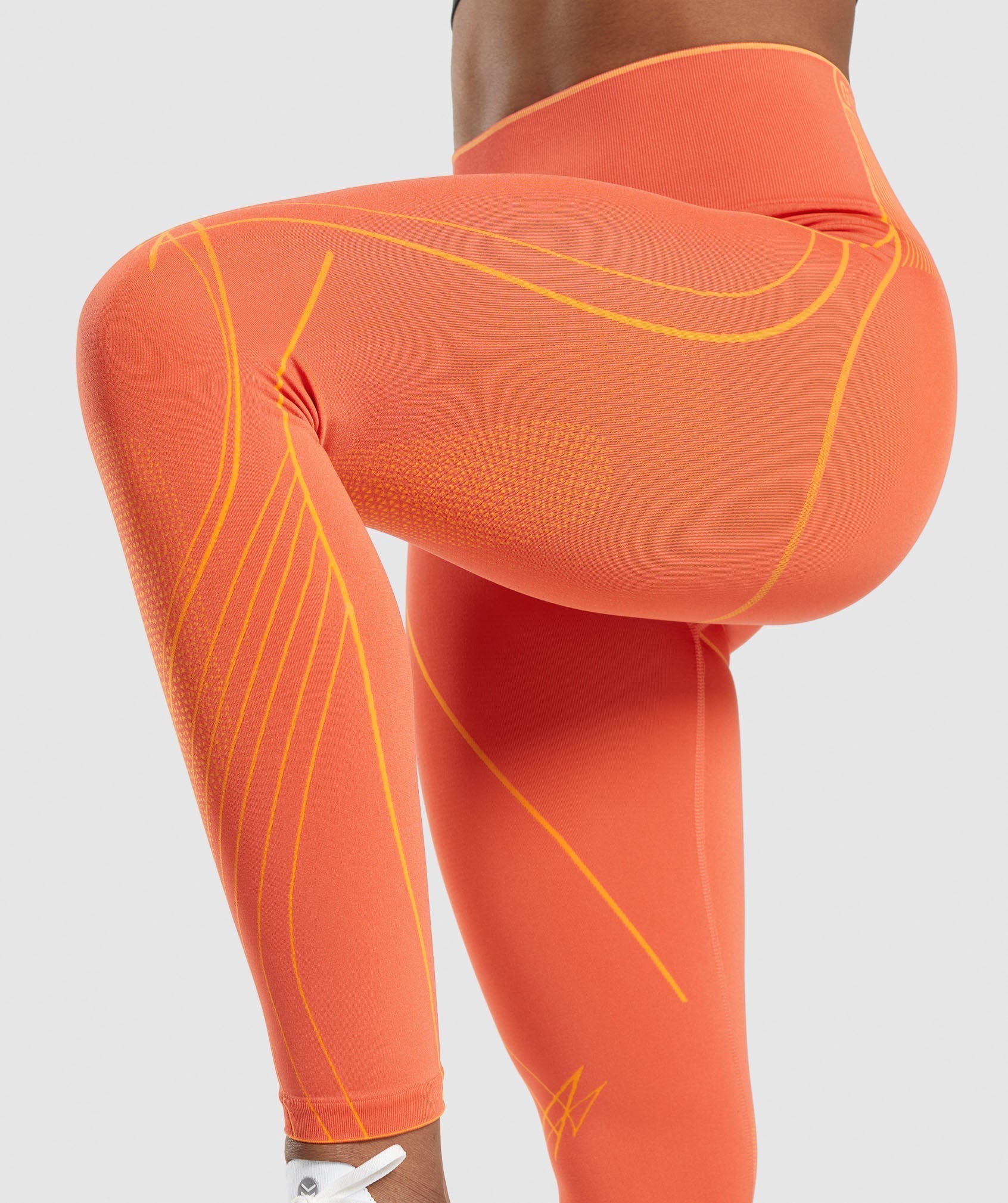 Leggins Gymshark Apex Seamless High Rise Mujer Naranjas | 9083415-VB