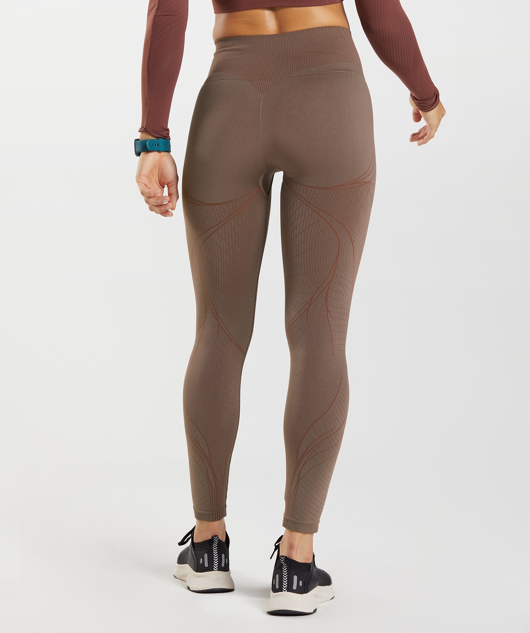 Leggins Gymshark Apex Seamless Mujer Marrones | 4135702-HQ