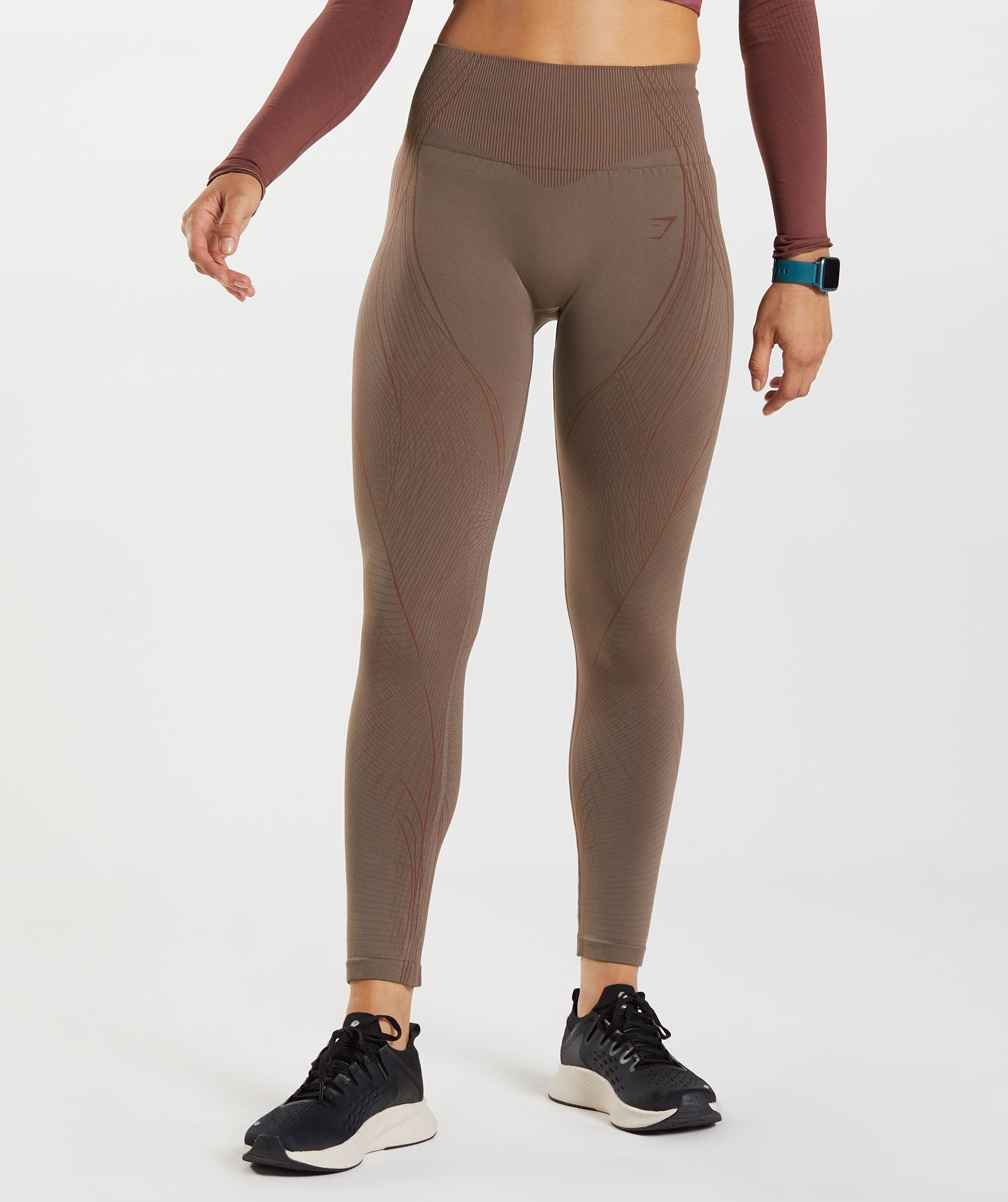 Leggins Gymshark Apex Seamless Mujer Marrones | 4135702-HQ