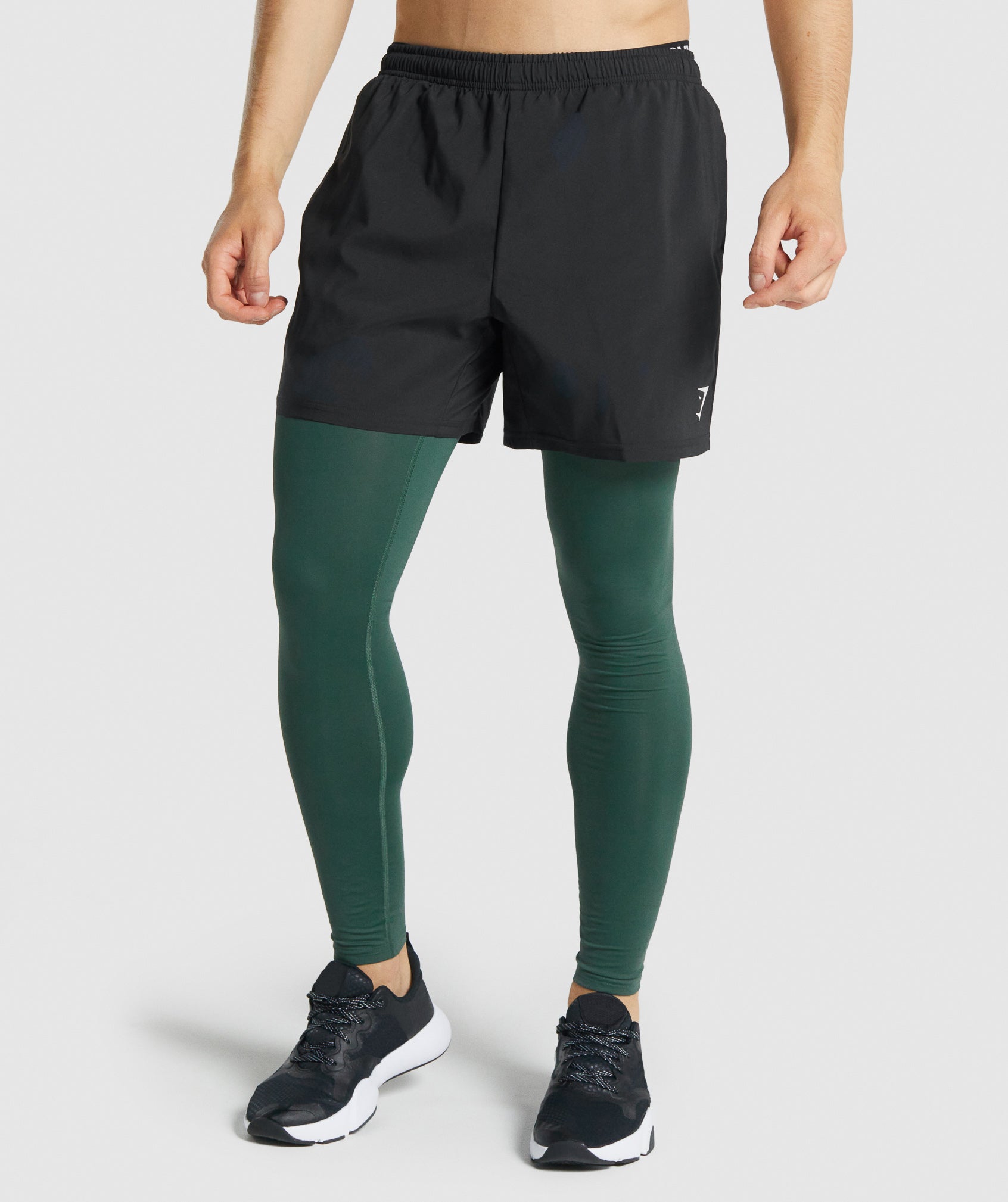 Leggins Gymshark Element Baselayer Hombre Verde Oscuro | 5847162-LD