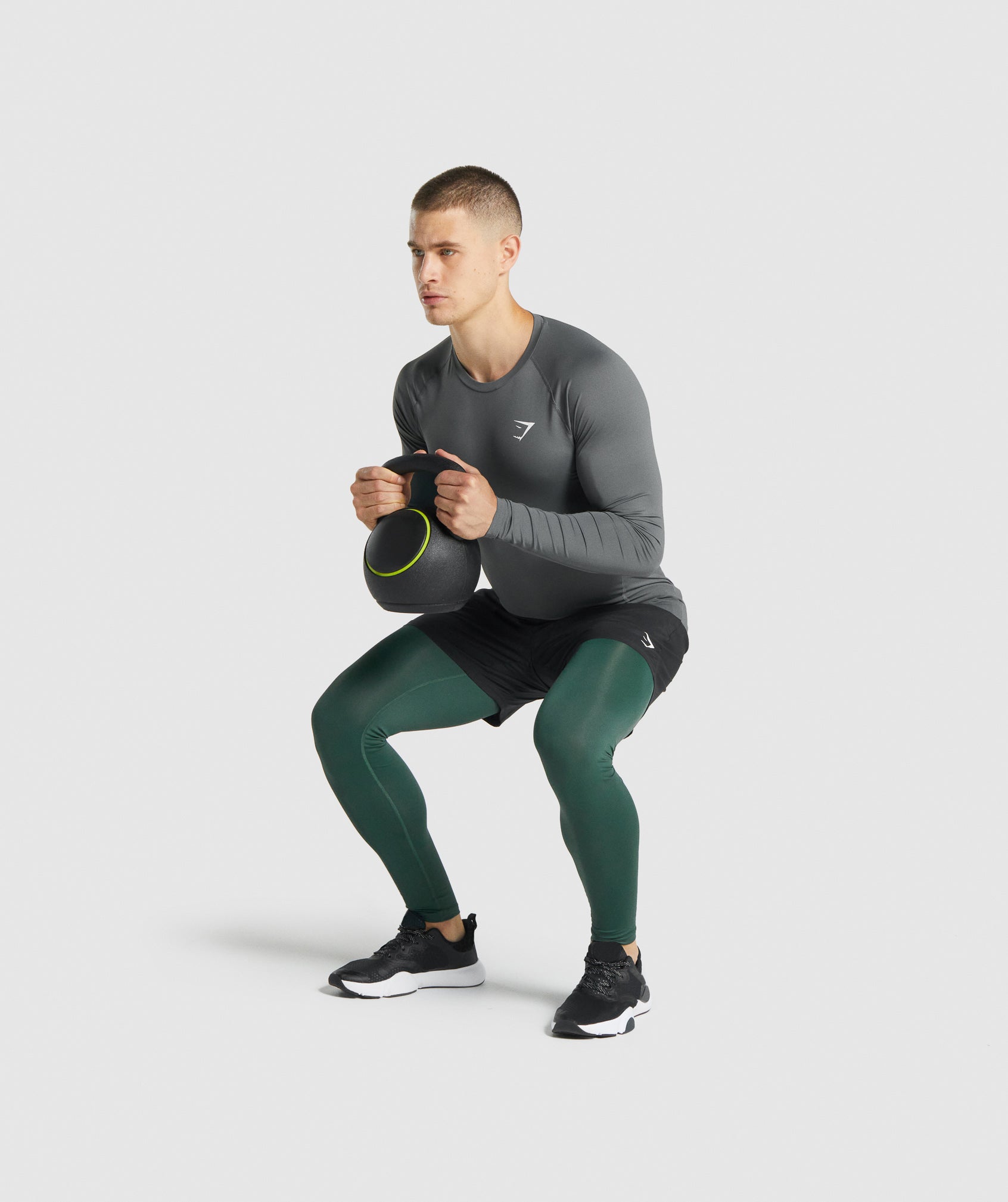 Leggins Gymshark Element Baselayer Hombre Verde Oscuro | 5847162-LD