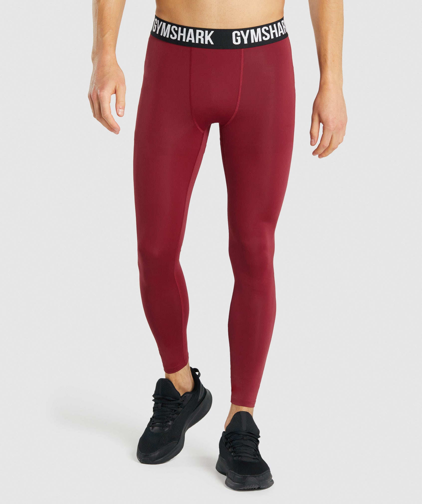 Leggins Gymshark Element Baselayer Hombre Burdeos | 6512384-MH