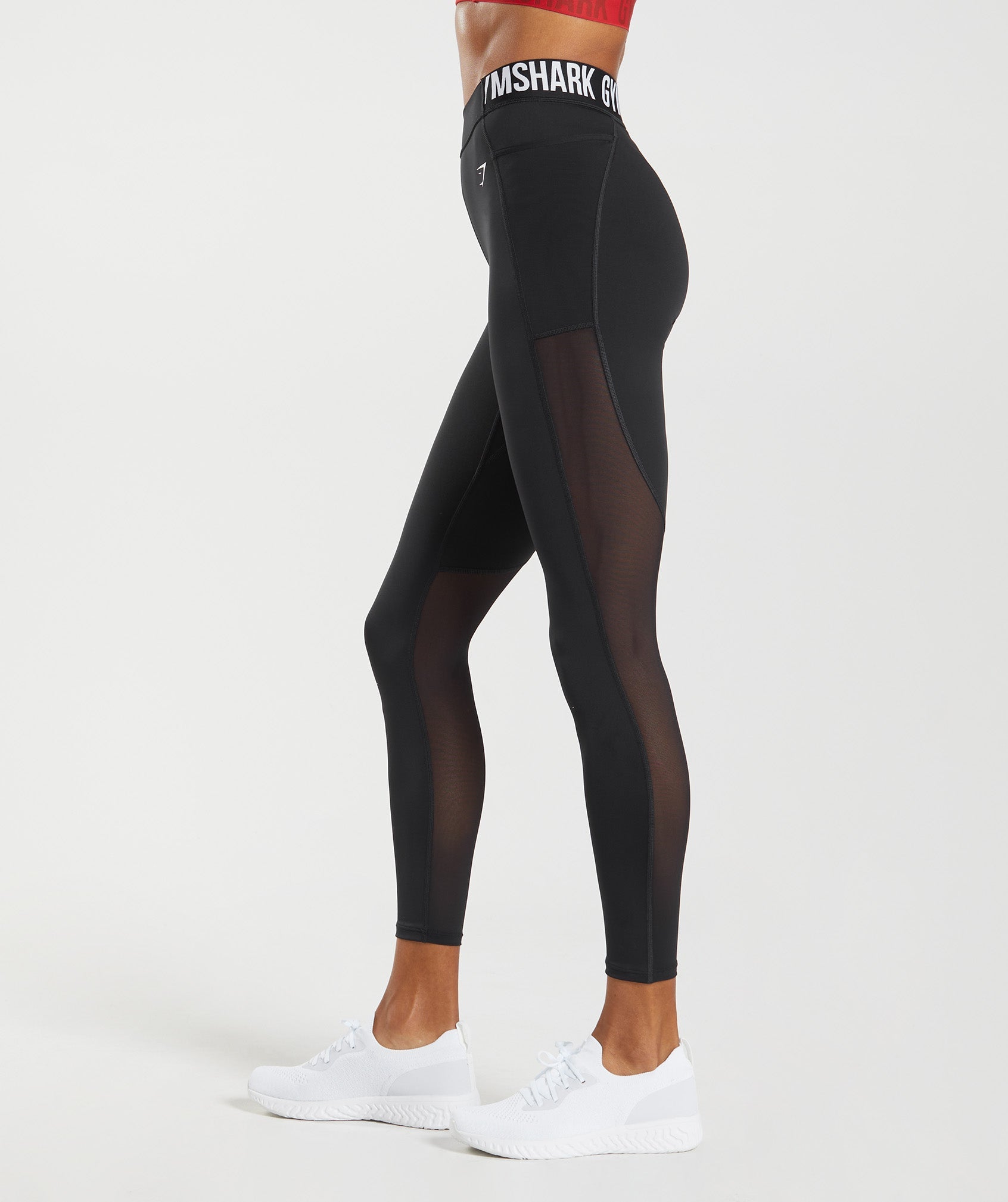 Leggins Gymshark Entrenamiento Brandmark Mujer Negras | 5946270-TZ