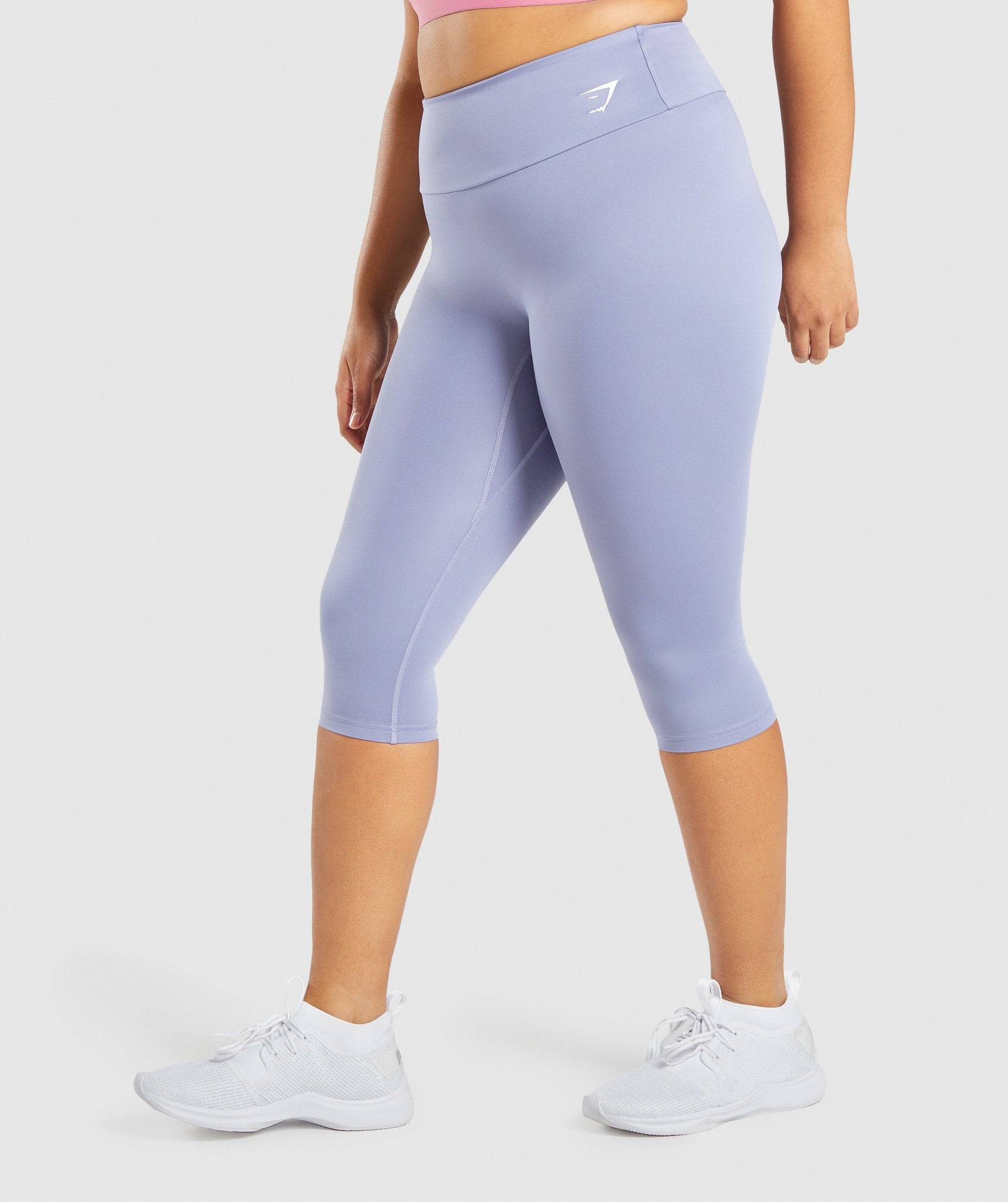 Leggins Gymshark Entrenamiento Cropped Mujer Azules Claro | 0153469-LO