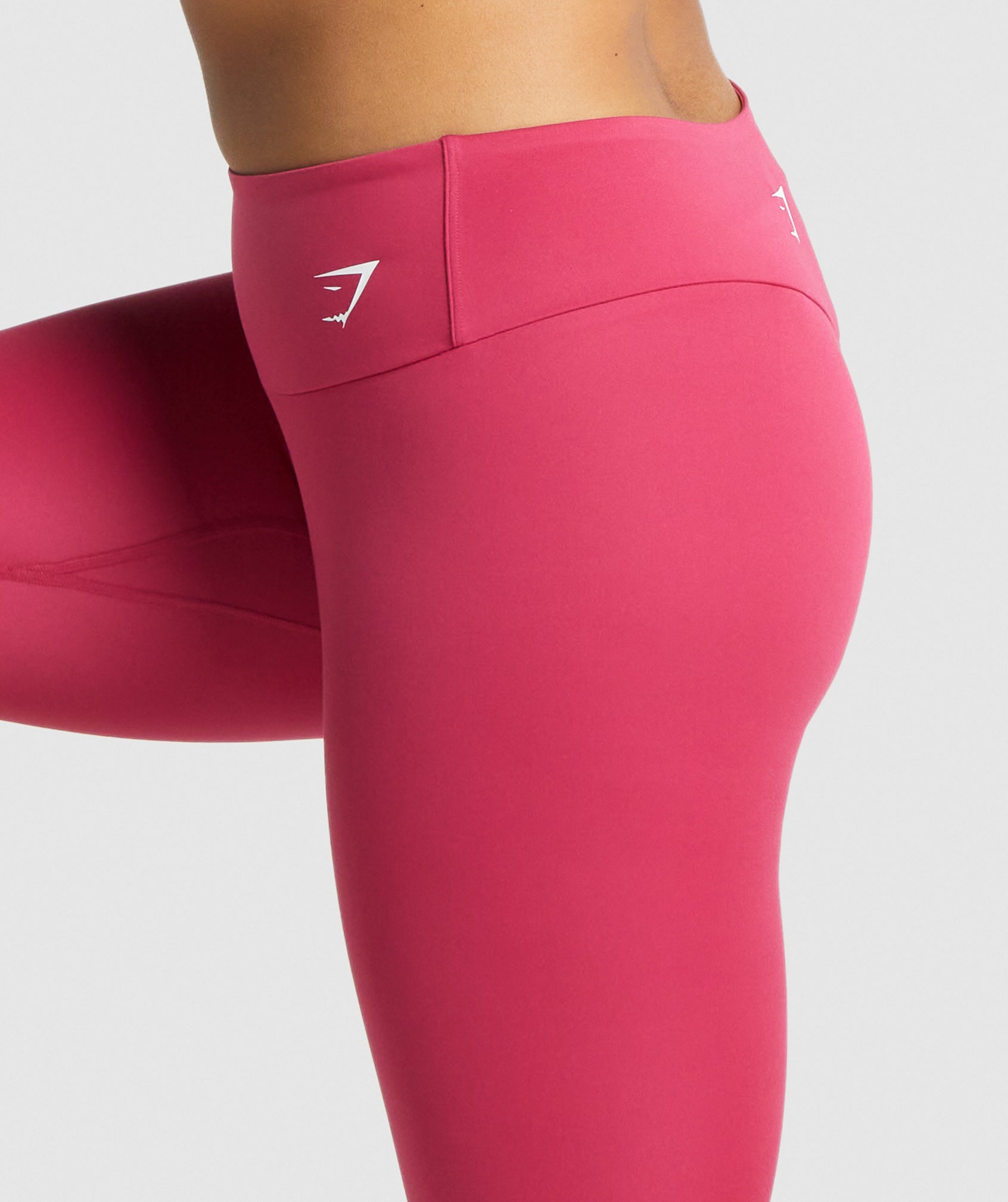 Leggins Gymshark Entrenamiento Cropped Mujer Rosas | 8341067-WO